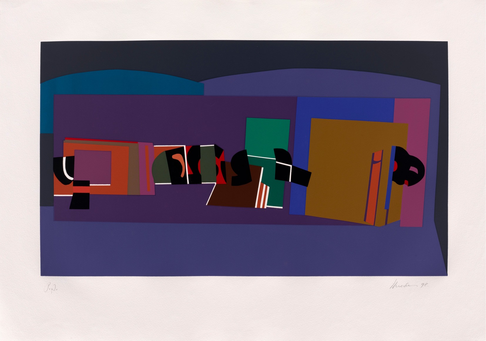 Mercedes Pardo, Untitled, Unknown Edition, 1998. Serigraph on paper, 25 x 35 13/16 in. (63.5 x 91 cm.)