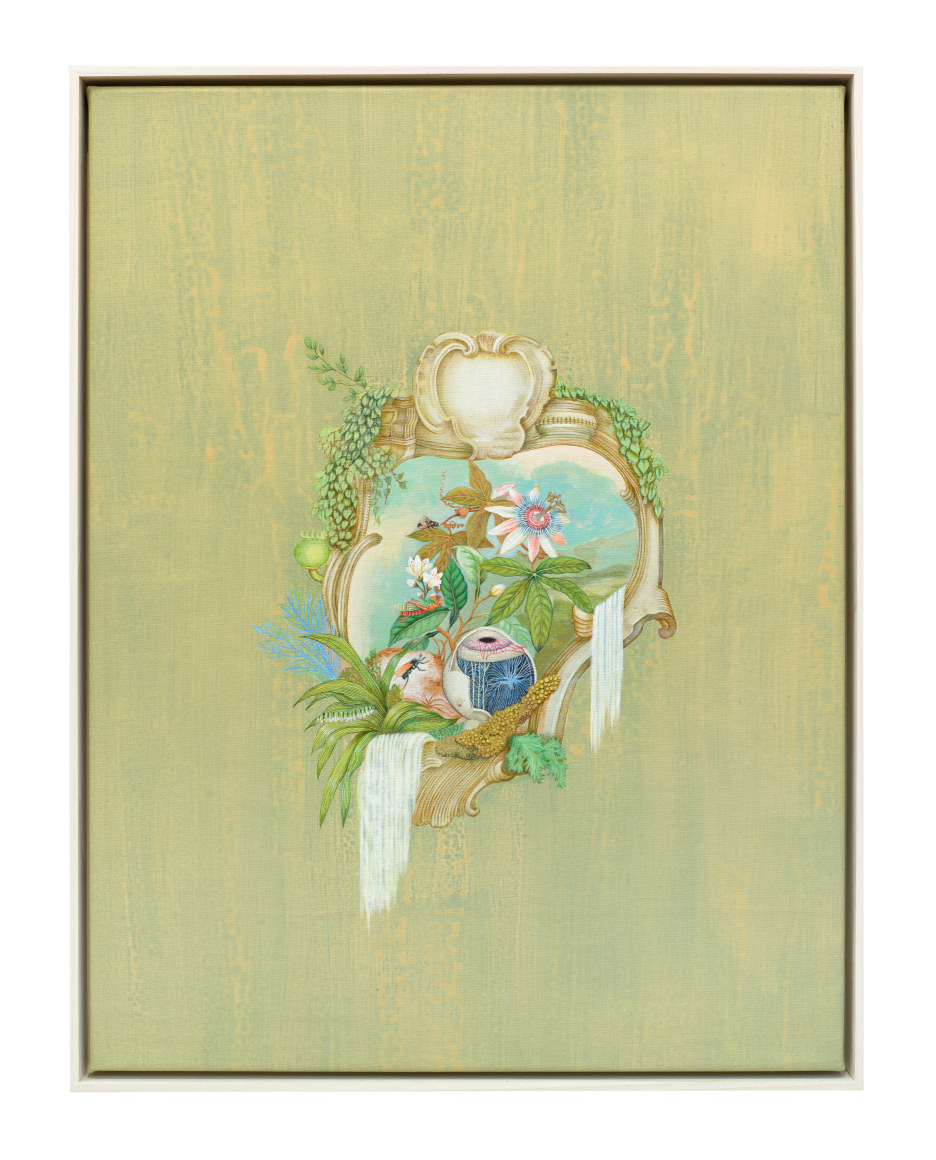 Rodrigo Facundo,&nbsp;Sympathetic Magic [Magia Simp&aacute;tica], 2023.&nbsp;Acrylic on canvas,&nbsp;22 7/8 x 17 1/2 in. (58 x 44.5 cm.)