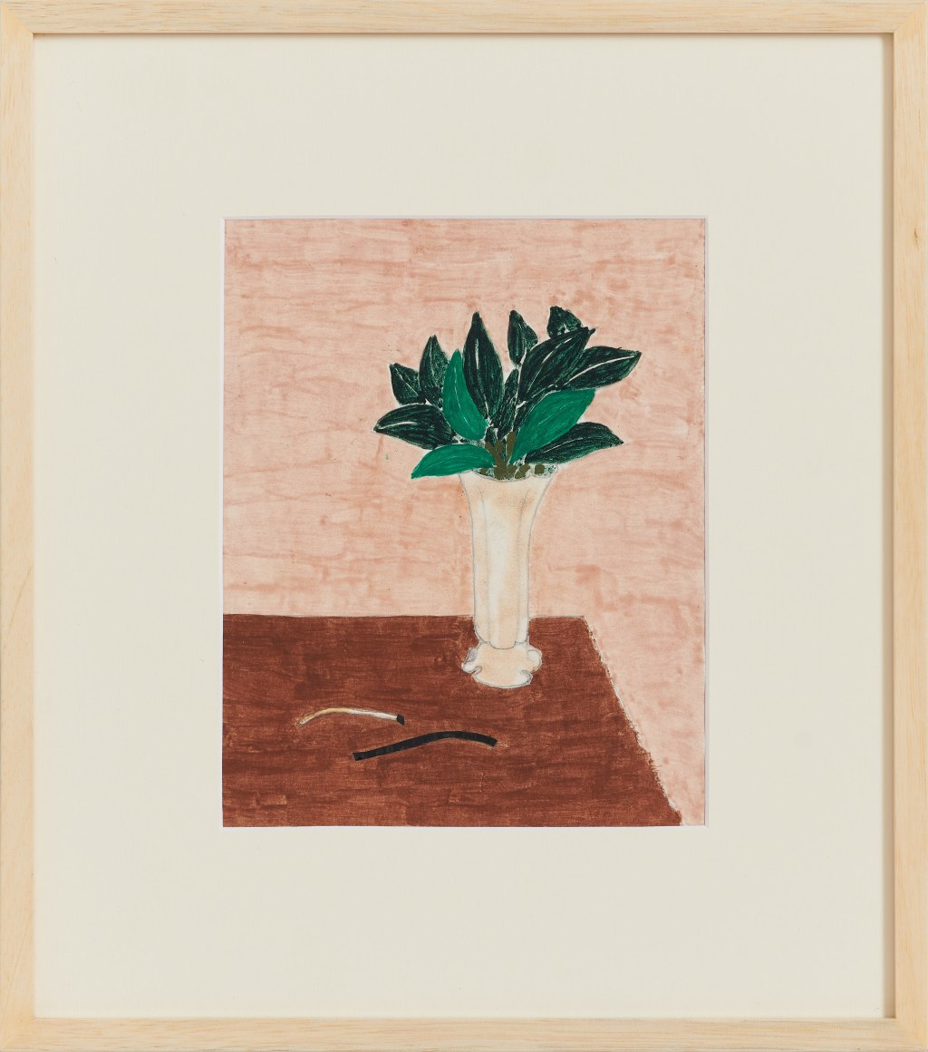 Eleonore Koch,&nbsp;Untitled, 1981. Graphite, tempera and collage on paper, 8 &frac34; x 6 ⅞ in. (22.3 x 17.6 cm.)