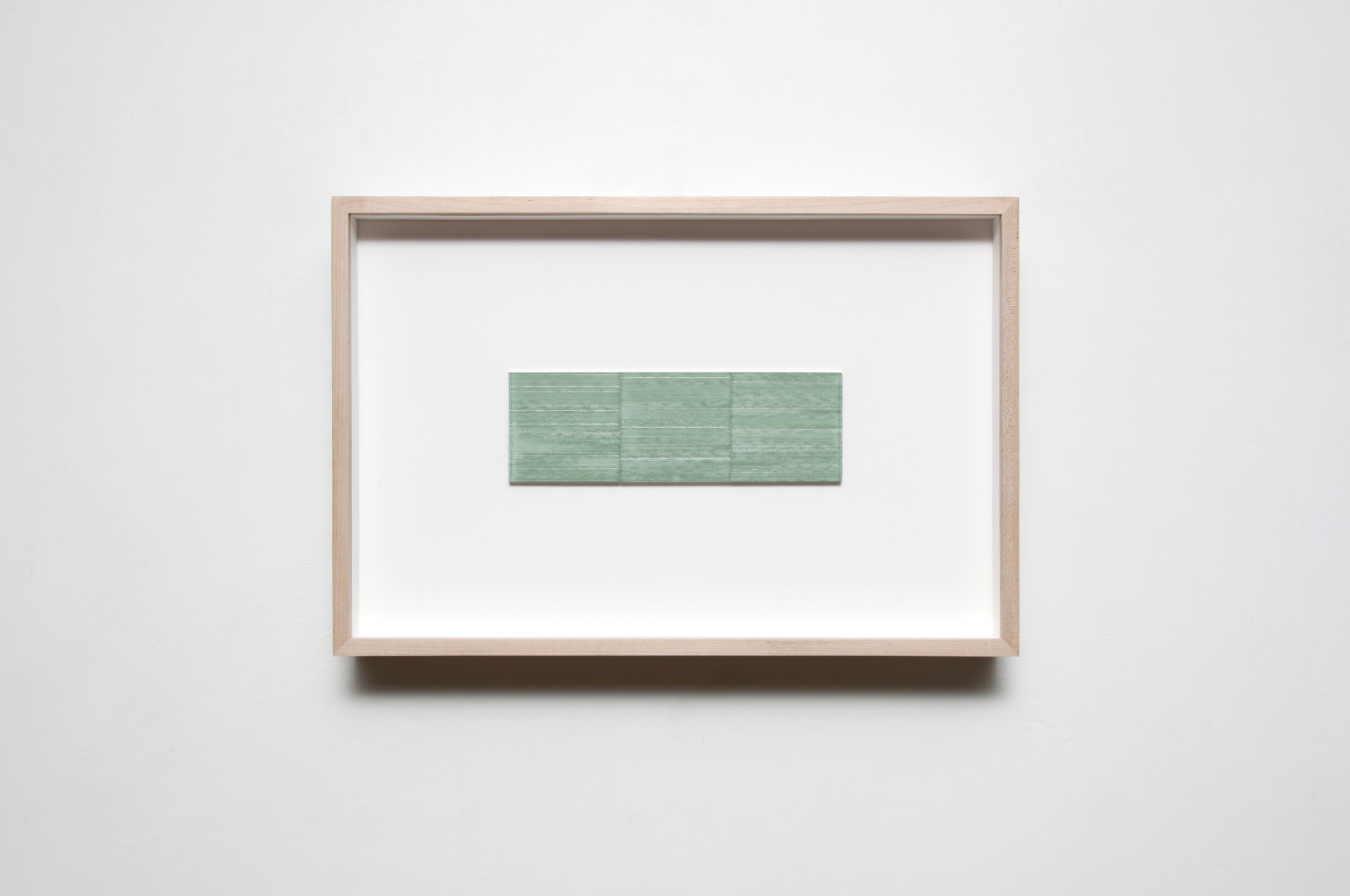 Gabriel de la Mora. Cl / 203-II, 2015. Glass microscope slides. 12 x 17 ⅞ x 2 ⅜ in.