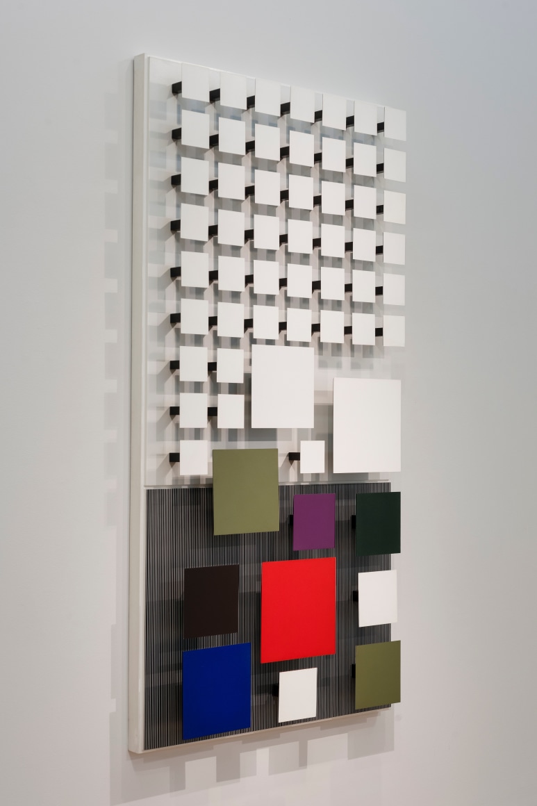 Jesús Rafael Soto, Color Inferior, 1991. Wood and metal, 79 7/8 x 40 1/8 x 7 in. 