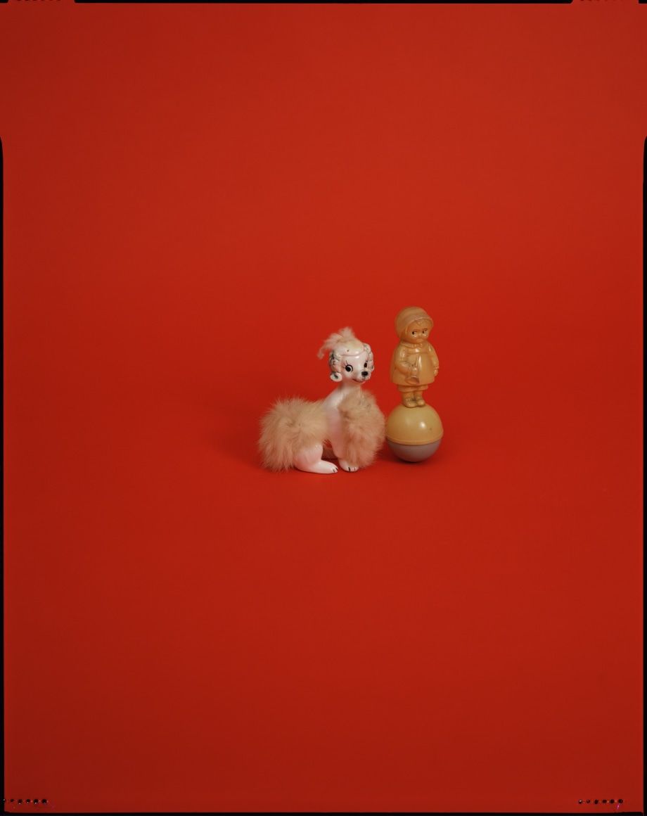 Liliana Porter.&nbsp;(b. 1941, Argentina)&nbsp;Red with Them Ed. 3/5, 2005.&nbsp;Duraflex mounted between Sintra and UC Plexi 35 x 28 in. (88.9 x 71.1 cm.)