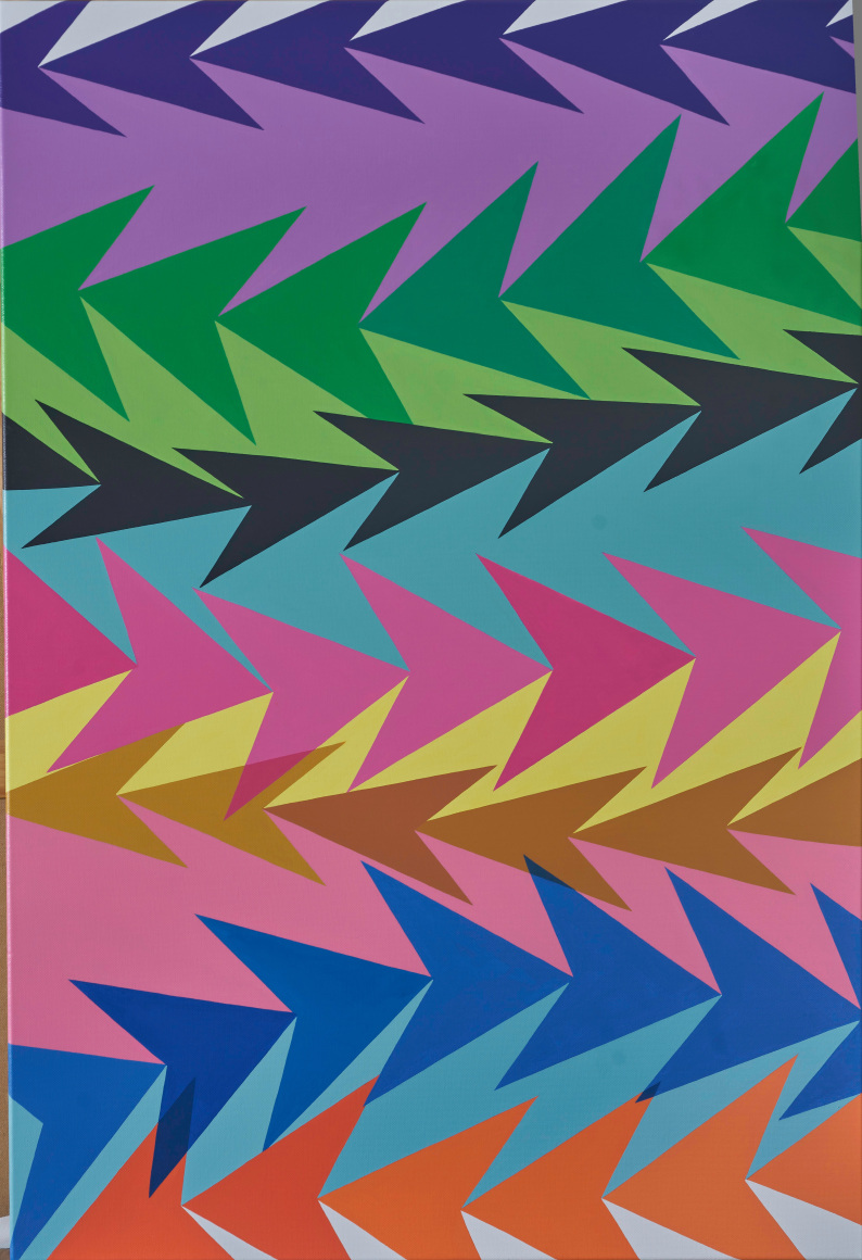 Graciela Hasper. Untitled, 2022. Acrylic on canvas, 53 1/4 x 36 1/4 inches.