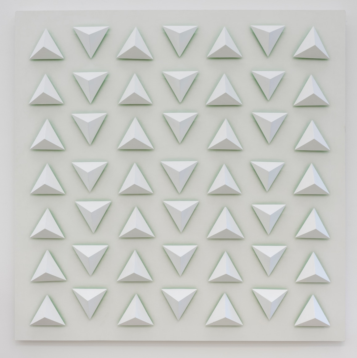 Luis Tomasello, Atmosphère Chromoplastique N° 1029, 2013. Painting, acrylic and wood, 53 1/4 x 53 1/4 in.