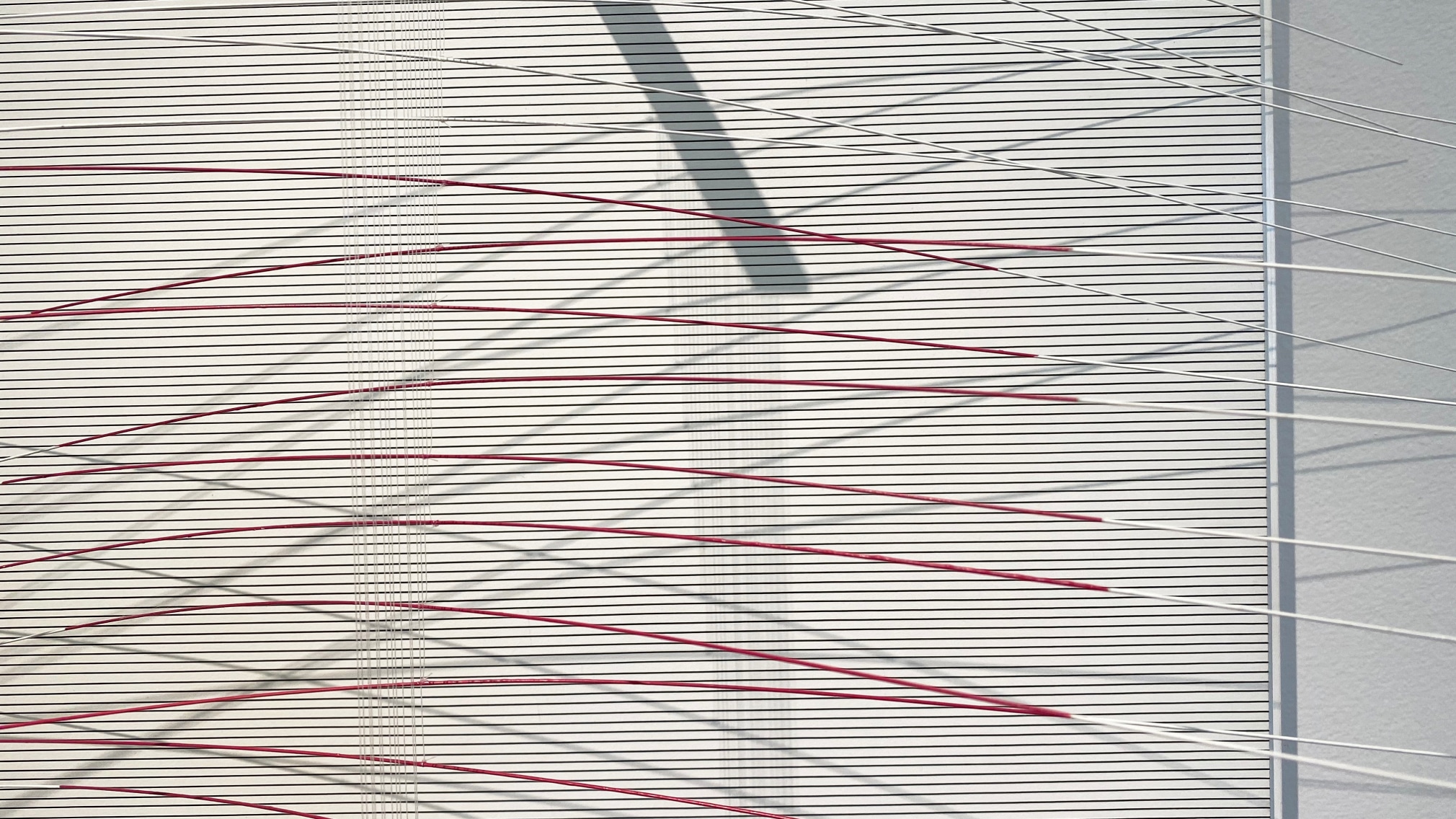 Jes&uacute;s Rafael Soto, Carr&eacute; Rose, 1992. 24 3/8 x 31 1/2 x 11 in. (62 x 80 x 28 cm.) (detail)