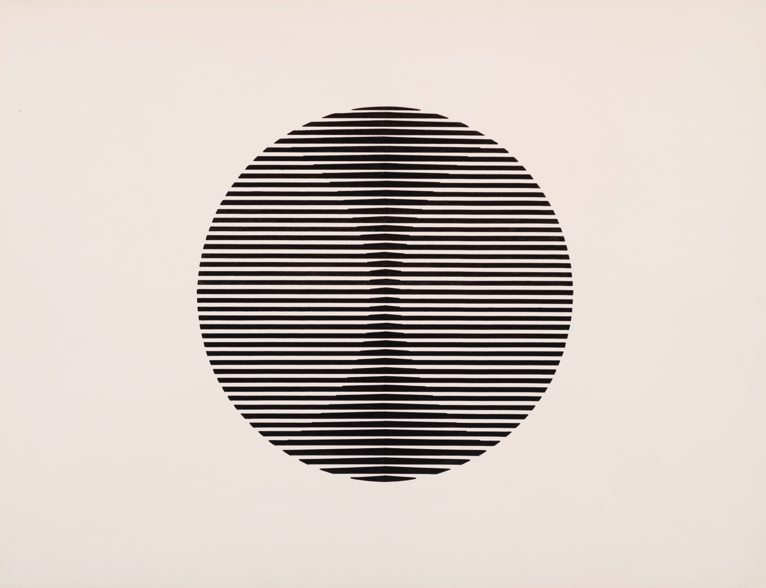 Manuel Espinosa, Untitled [Serie Op. Grande], 1978. Ink on paper, 19 5/8 x 25 3/4 in. (49.8 x 65.4 cm.)