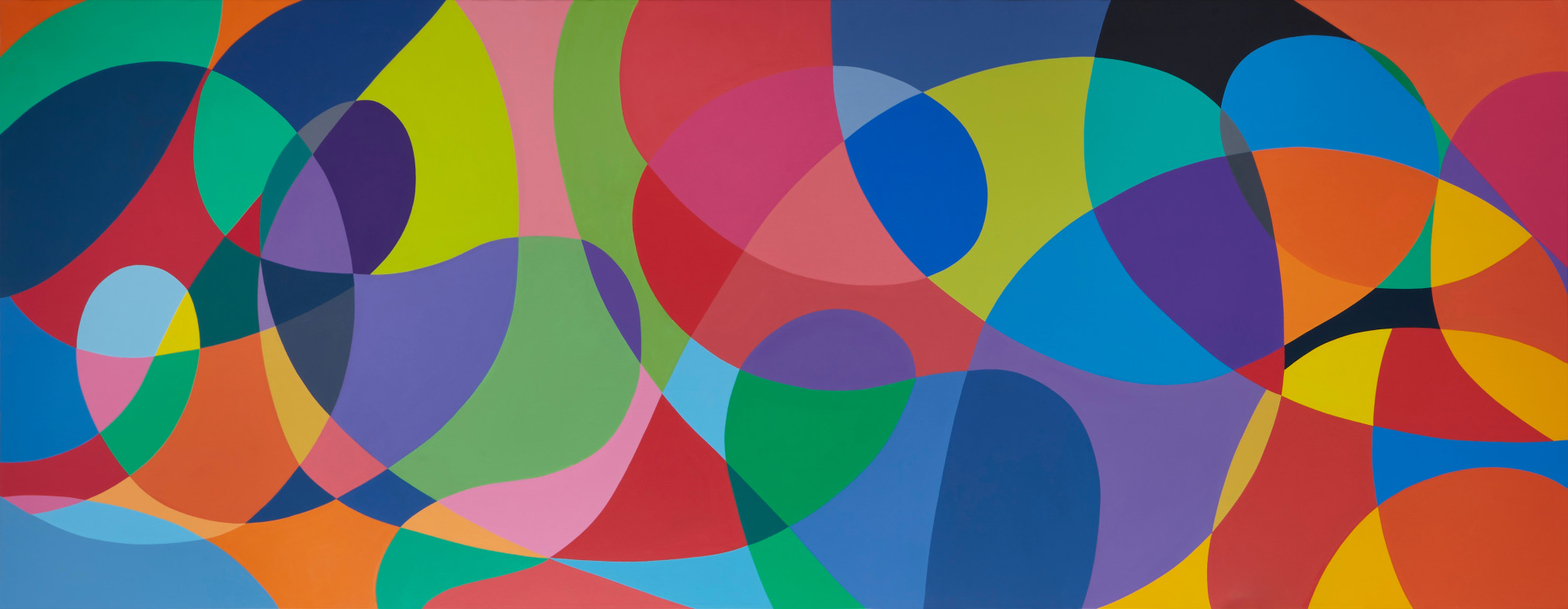 Graciela Hasper. Untitled, 2018. Acrylic on canvas, 65 3/4 x 169 1/2 inches