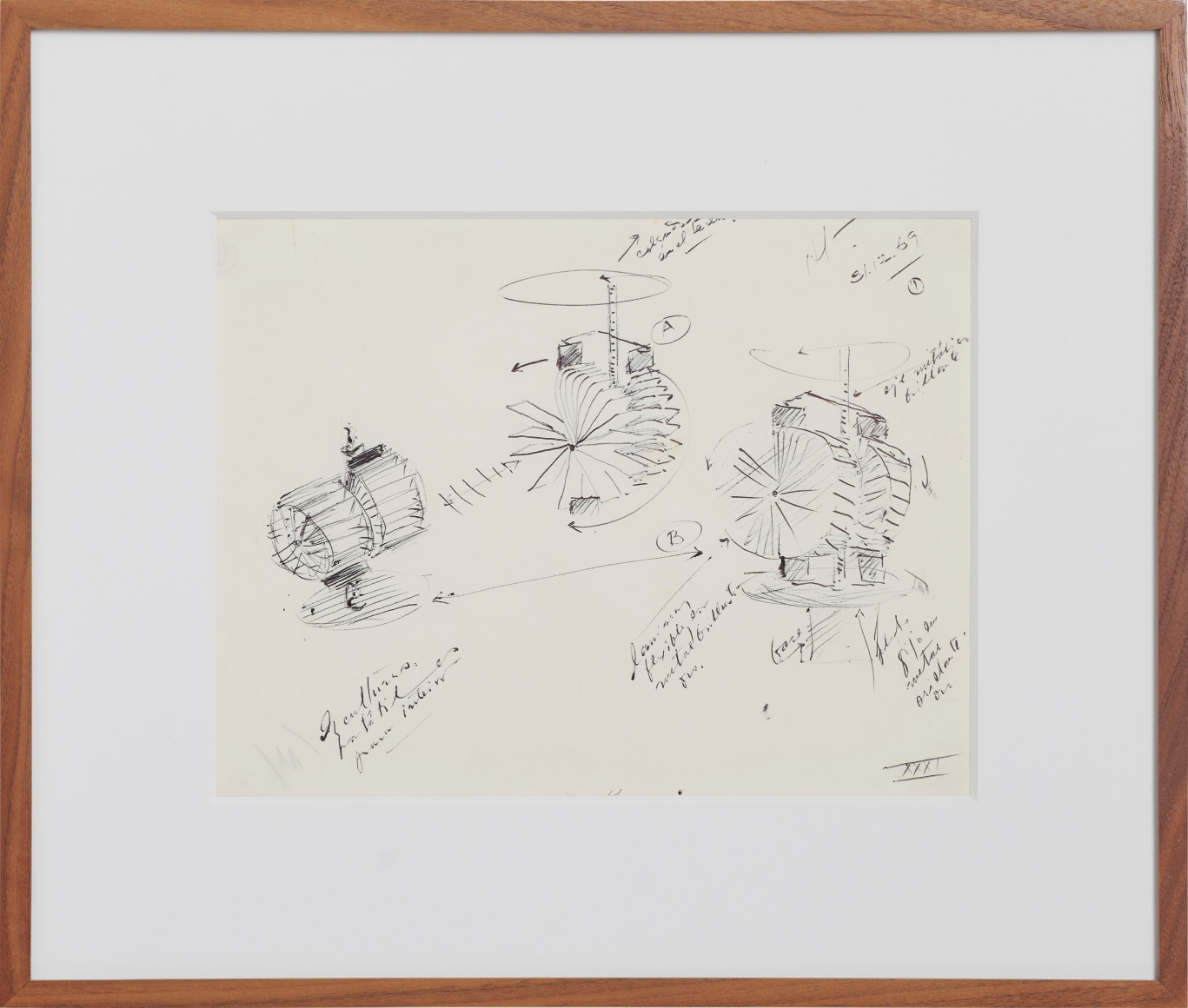 Alejandro Otero, Untitled, 1969. Ink on paper, 8 1/2 x 11 1/16 in. (21.7 x 28.1 cm.)