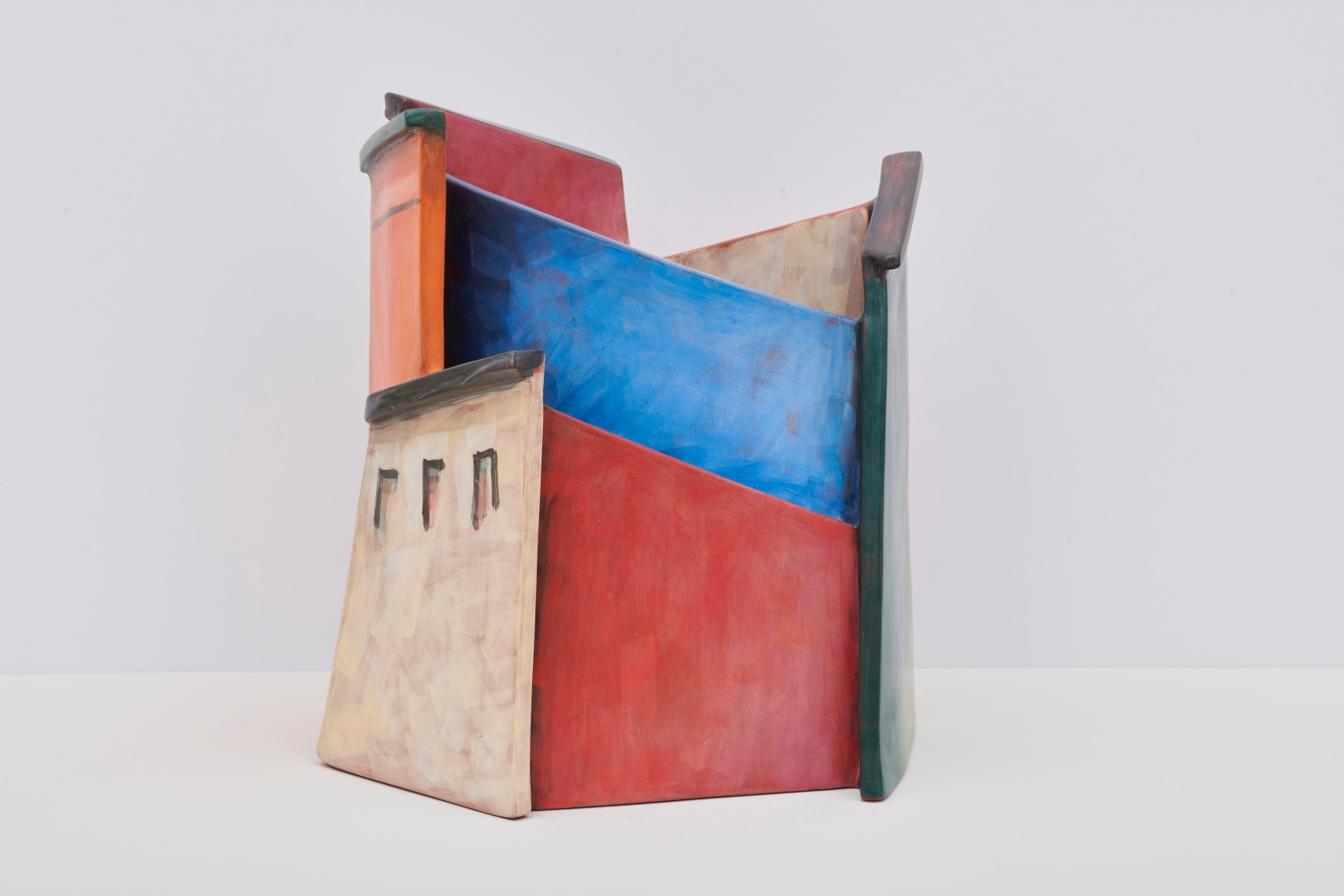 Lidya Buzio. III, 2013, painted earthenware, 11 x 10 &frac12; in.