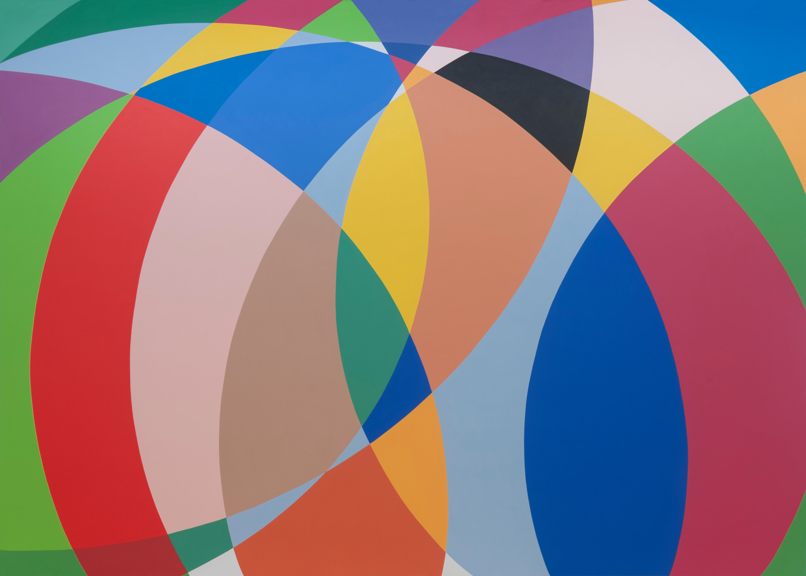 Graciela Hasper, Untitled, 2019 from Unexpected exhibition at Sicardi | Ayers | Bacino. Acrylic paint, Variable dimensions.