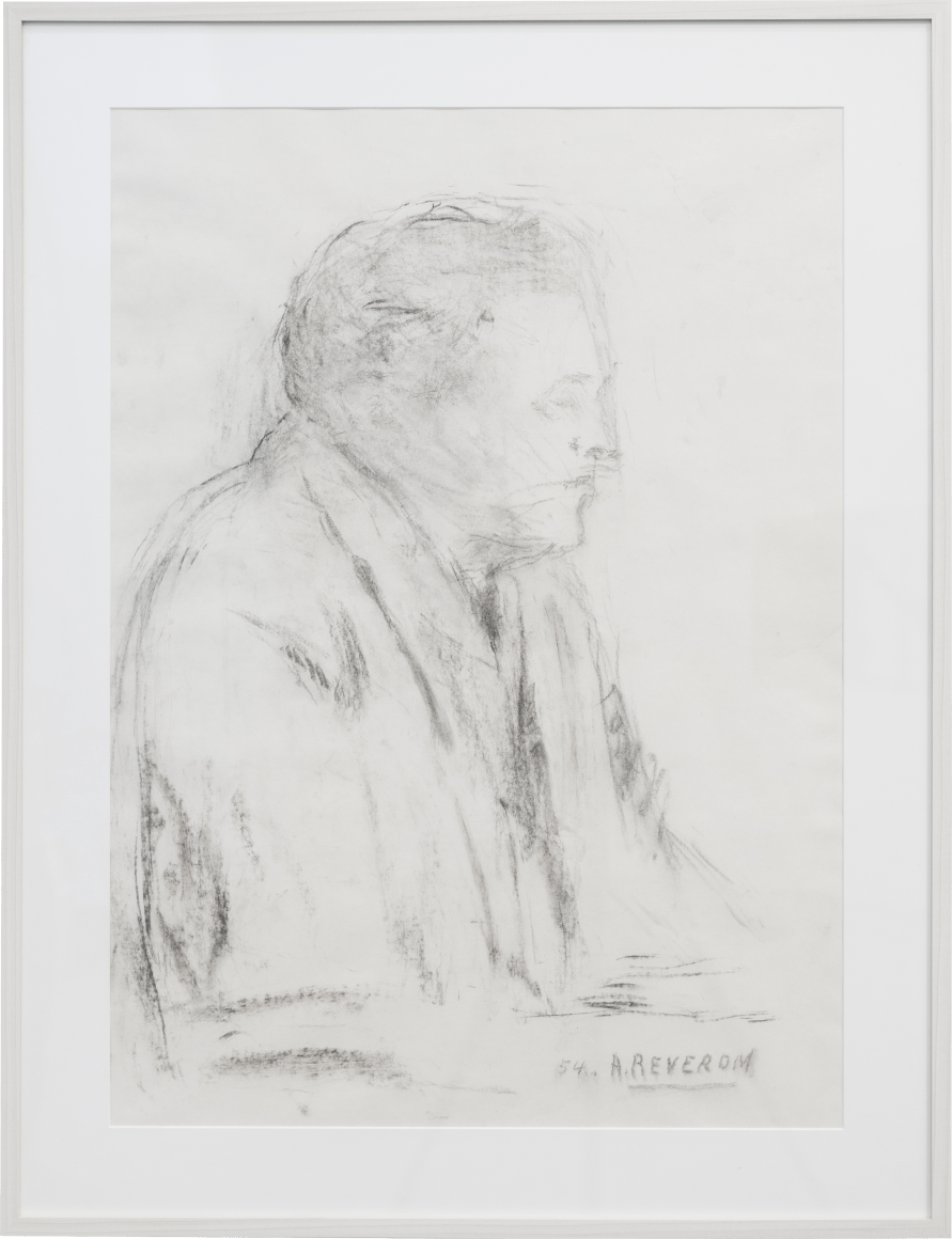 Armando Rever&oacute;n, Enfermo Catat&oacute;nico (El Jorobado), 1954. Charcoal on paper. 36 7/8 x 25 in. (93.7 x 63.6 cm.)