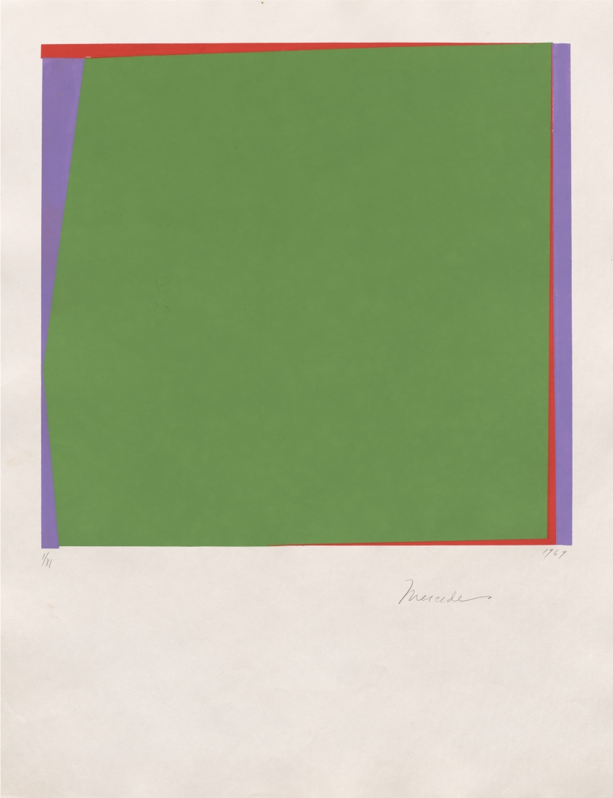 Mercedes Pardo, Untitled, Edition of 11, 1969.&nbsp;Serigraph on paper, 26 1/4 x 20 1/8 in. (66.5 x 51 cm.)