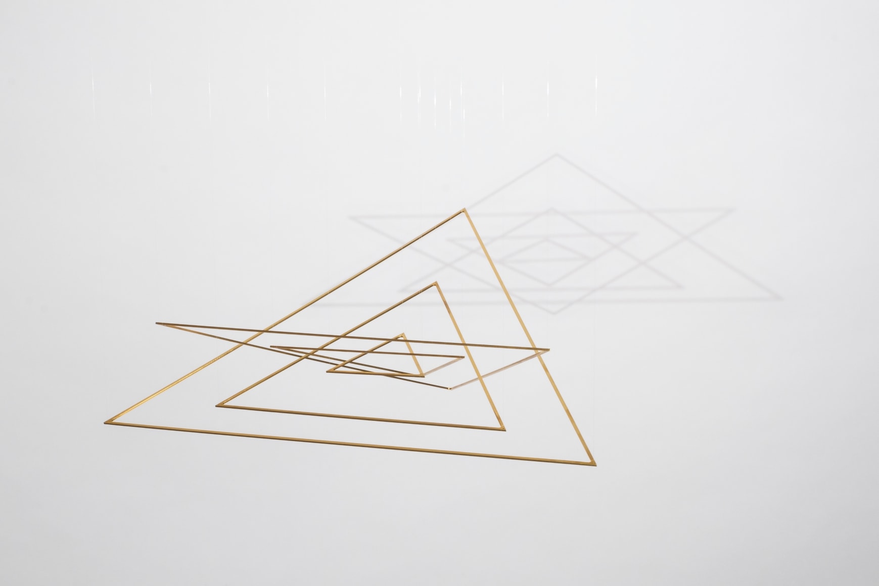 Elias Crespin, Trianguconcéntricos Laiton, Edition of 3, 2021.&nbsp;Brass, 19 7/8 x 17 1/8 in. (50.5 x 43.5 cm.)