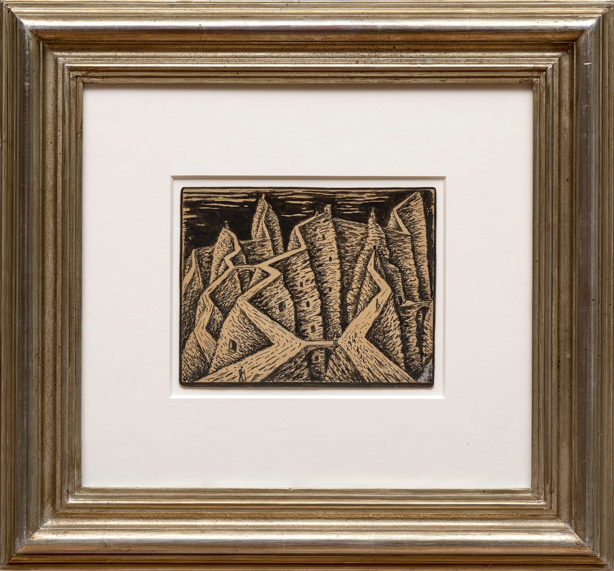 Xul Solar,&nbsp;Paisaje de Caminos(11) BIS. Catalogue Raisonn&eacute; #833, p. 371, 1948. Ink on paper, 19 &frac12; x 21 in. (49.5 x 53.3 cm.)