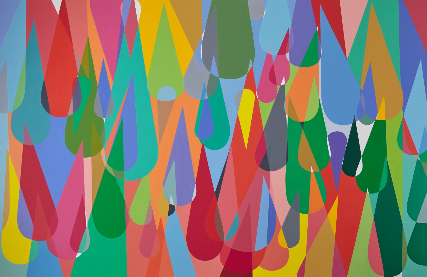 Graciela Hasper. Untitled, 2017. Acrylic on canvas, 74 3/8 x 114 inches.