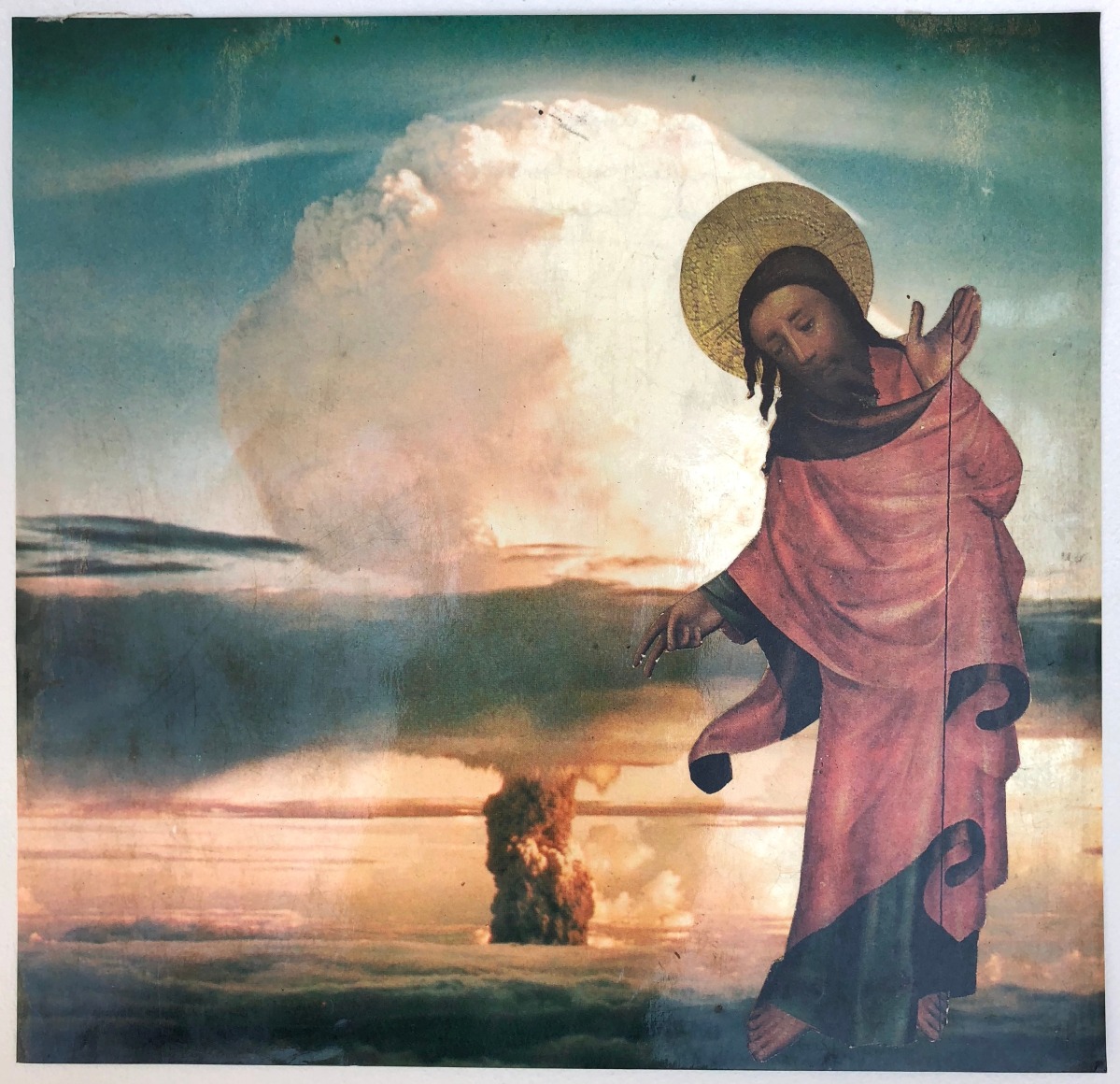 Le&oacute;n Ferrari.&nbsp;Sin T&iacute;tulo, 1986.&nbsp;Collage,&nbsp;9 1/16 x 9 1/16 in. (23 x 23 cm.)