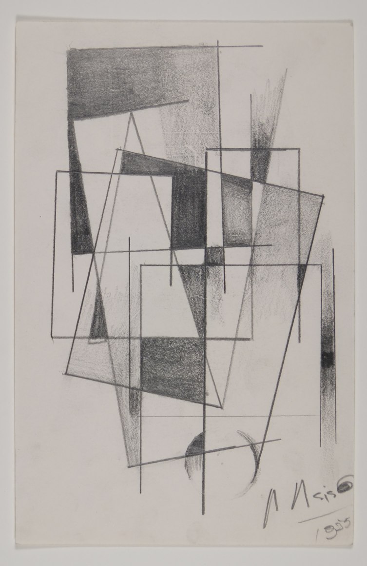 Antonio Asis, Untitled, 1955, Graphite on paper, 8 1/4 x 5 5/16 in. (21 x 13.5 cm.)