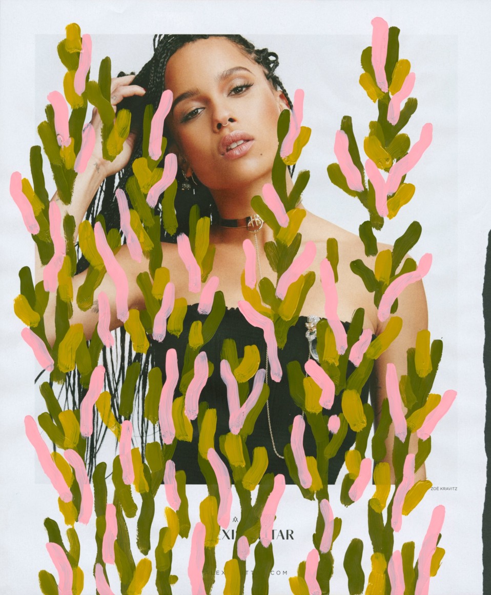 Untitled (Zoe Kravitz by Manolo Campion for Alexis Bittar), 2016 , 10.75 x 9 inches 