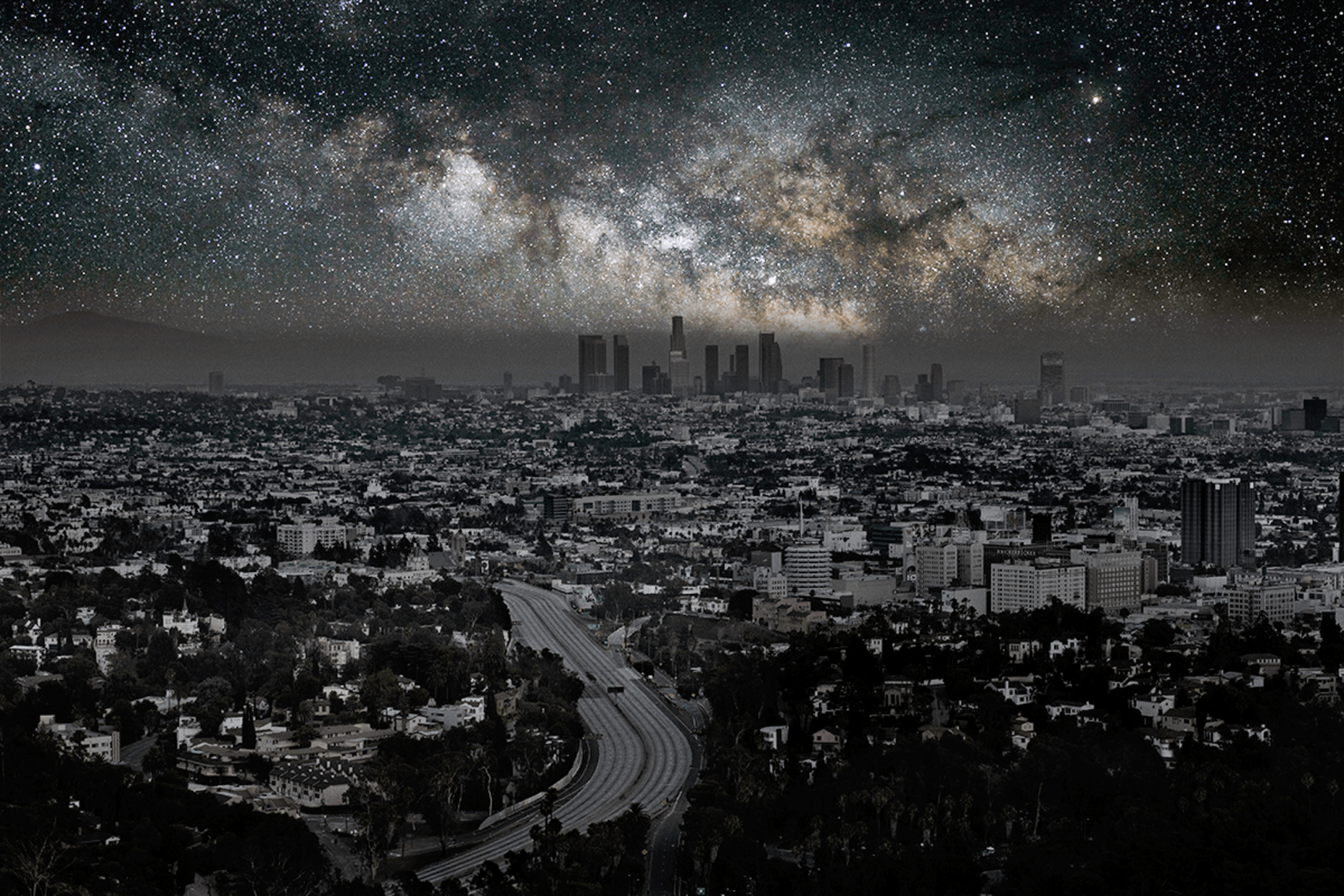 Los Angeles 34° 06’ 58’’ N 2012-06-15 lst 14:52, 26 x 40 inch pigment print - Edition of 5 