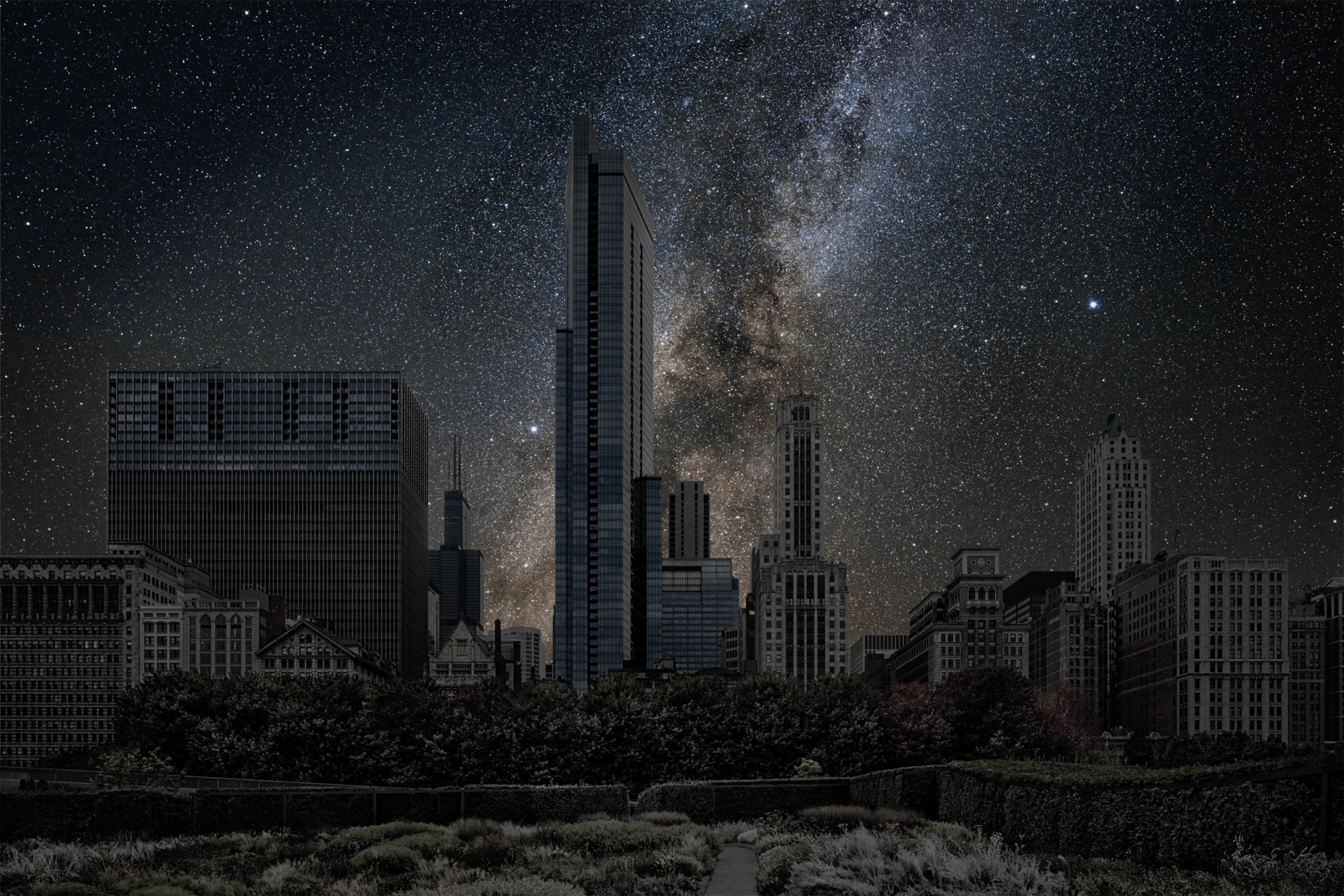 Thierry Cohen, Chicago from the "Darkened Cities" series