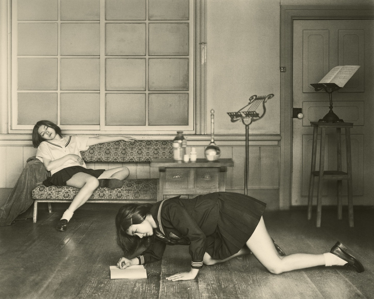 Hisaji Hara, After Balthus - A Study of &quot;The Salon&quot;, 2009