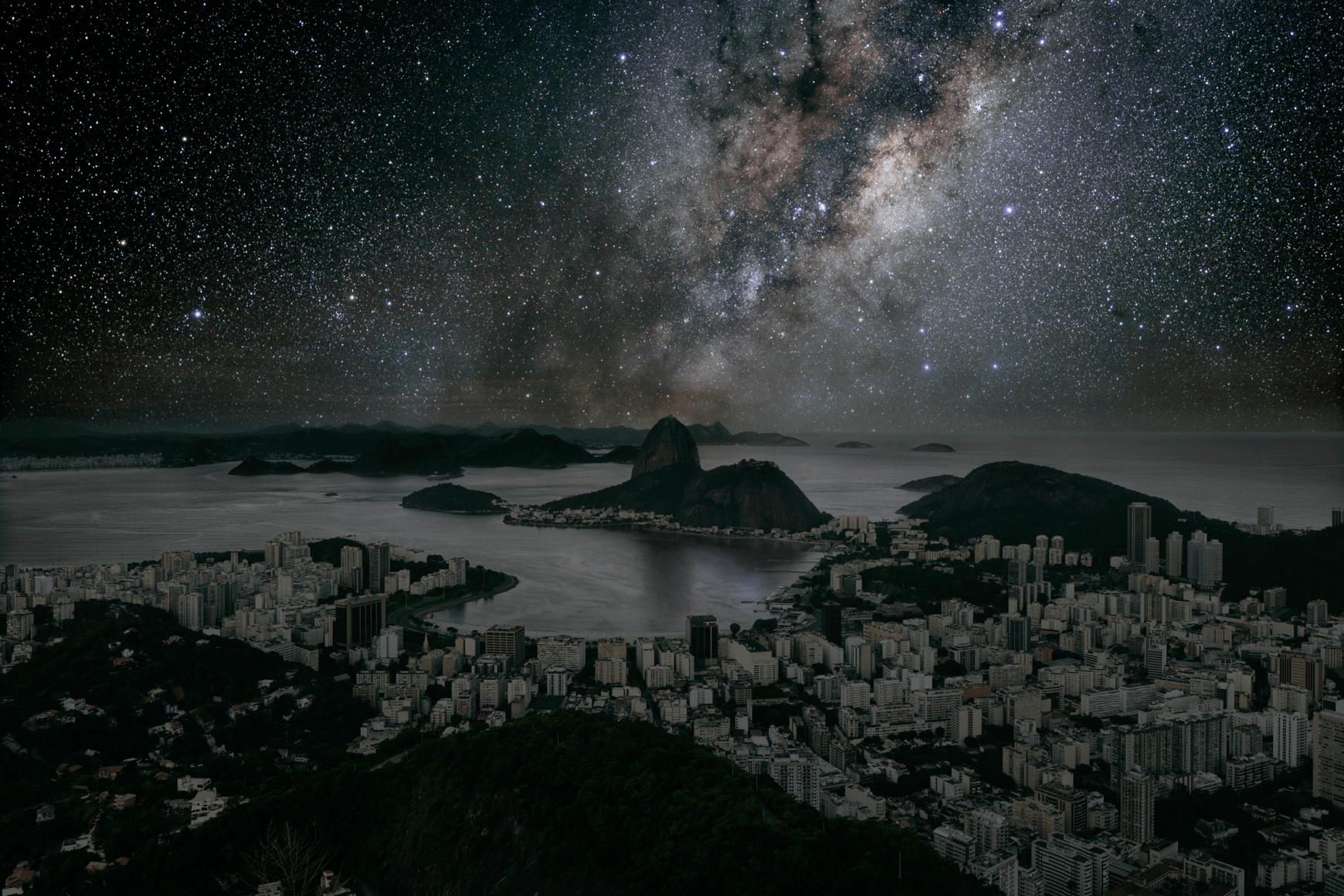 Rio de Janeiro 22° 56’ 42’’ S 2011-06-04 lst 12:34, 26 x 40 inch pigment print - AP after a sold out edition of 5