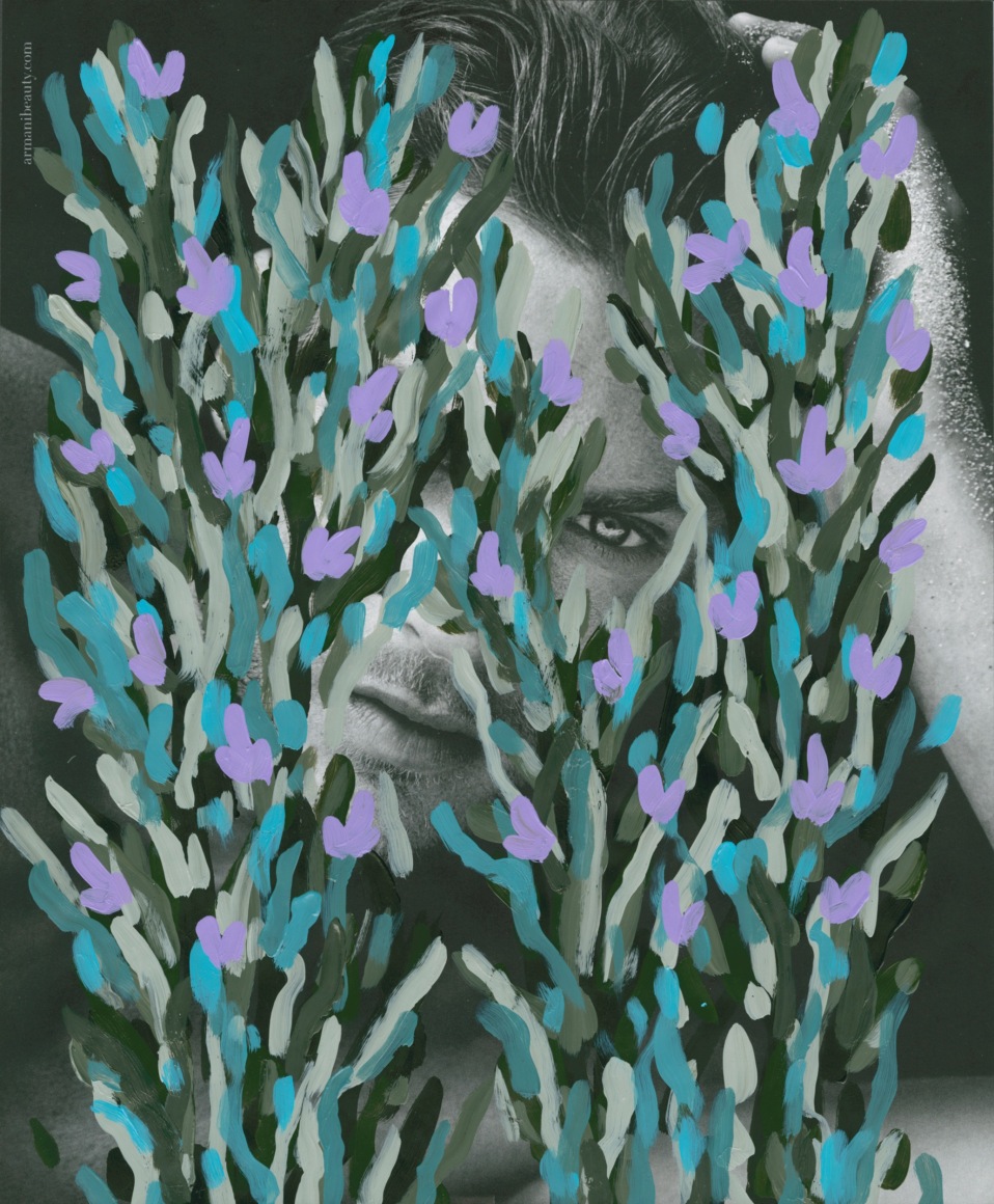 Untitled (Jason Morgan by Matthew Brookes for Giorgio Armani Acqua Di Gio), 2016, 10.75 x 9 inches