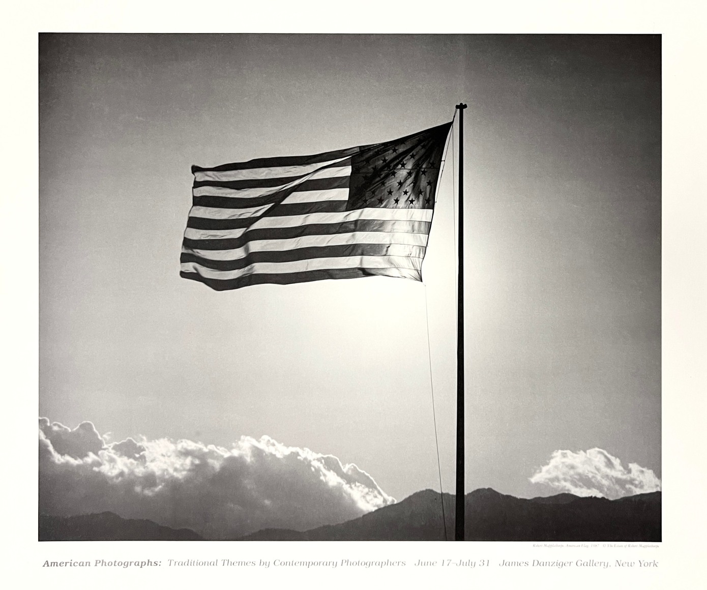 Robert Mapplethorpe "Flag" Poster, 1998, From the show "American Photographs"