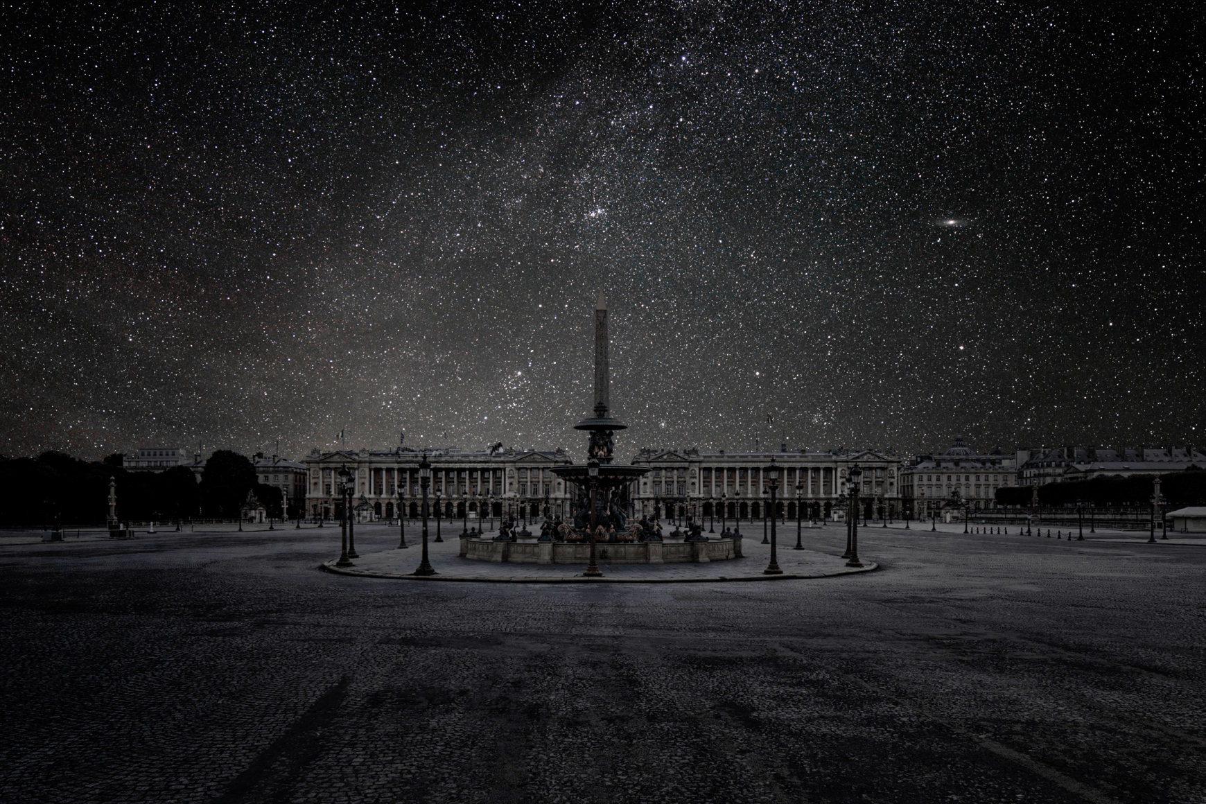 Paris 48° 51’ 52’’ N 2021-07-14 utc 22:18, 26 x 40 inch pigment print - Edition of 5 