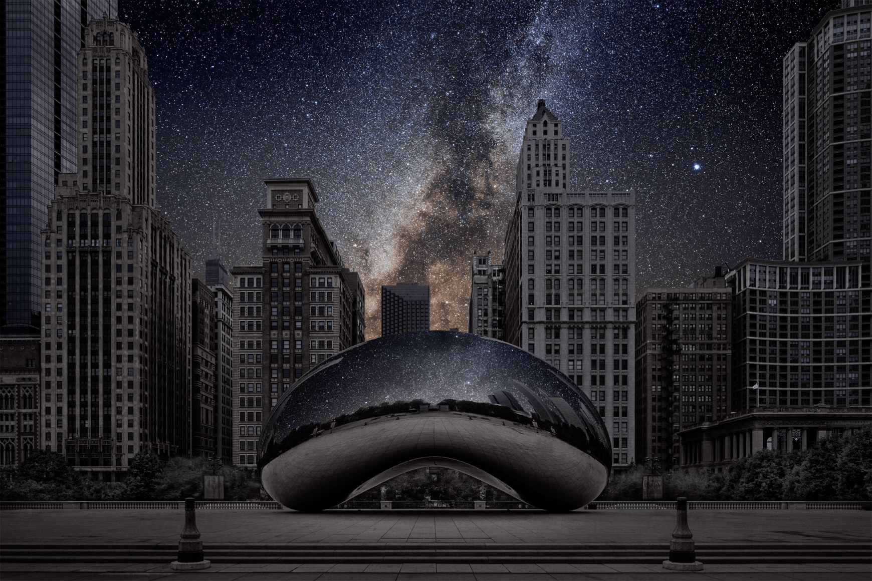 Thierry Cohen, Chicago from the "Darkened Cities" series
