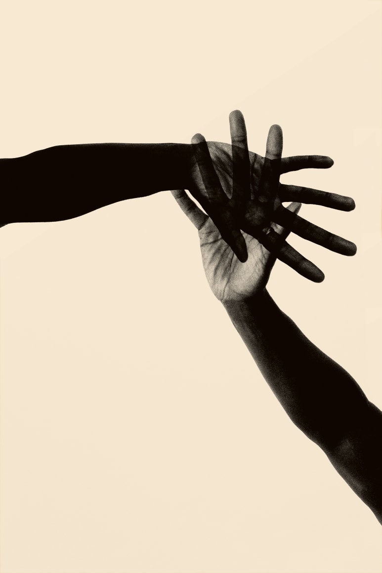 Hands Together, 2018&nbsp;, 35.4 x 23.6 inches (Edition of 5 &amp;amp; 2AP)