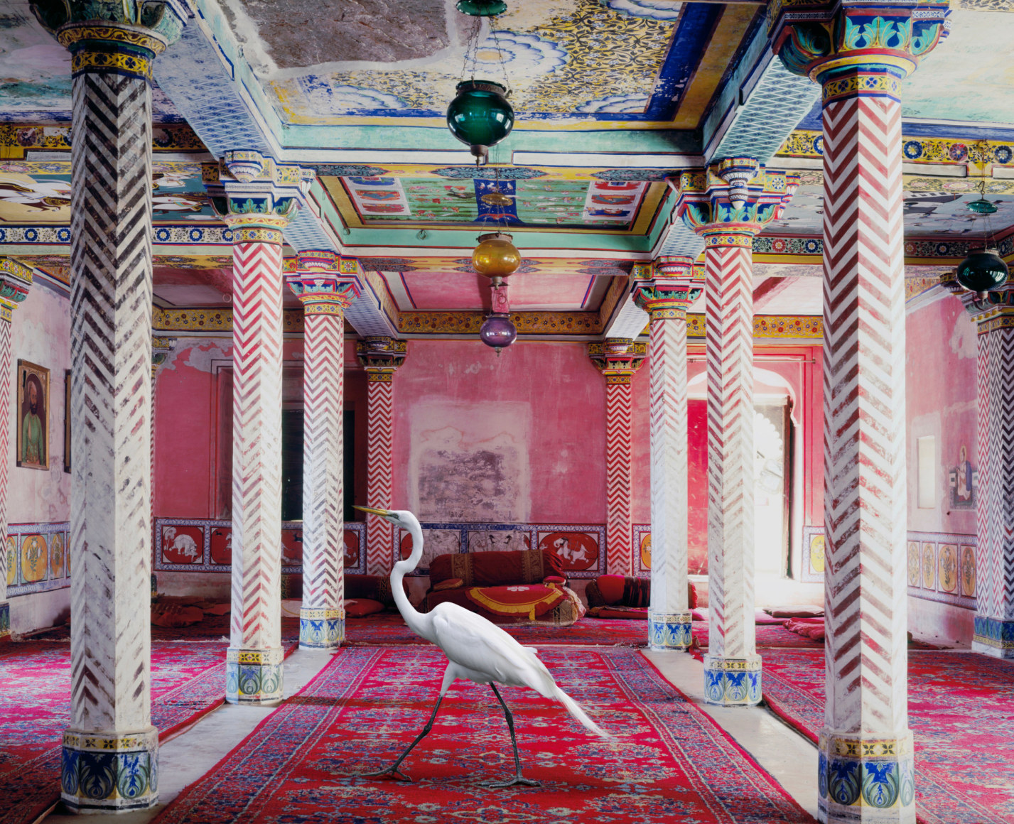 Karen Knorr , Flight to Freedom, Durbar Hall, Dungarpur, 2010