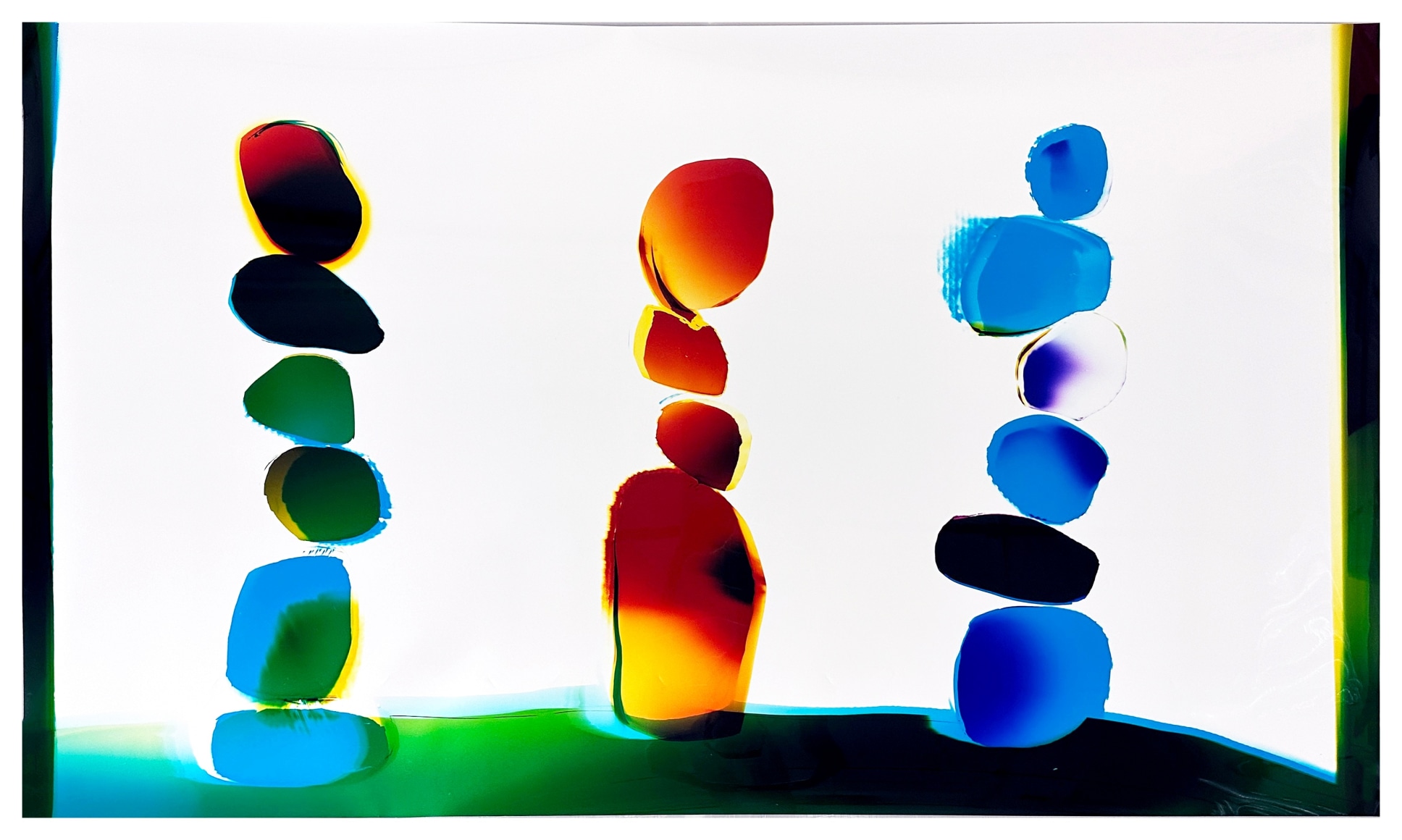 Three Columns, 2018 , 40 x 68 inches