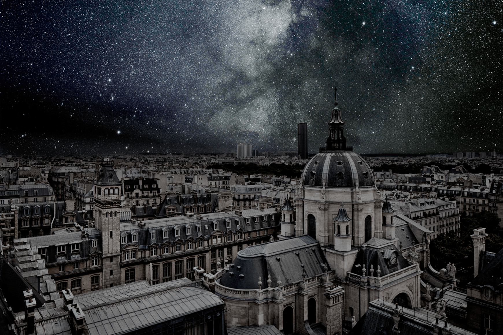 Paris 48° 50’ 55’’ N 2012-08-13 lst 22:15, 26 x 40 inch pigment print - AP after a sold out edition of 5 