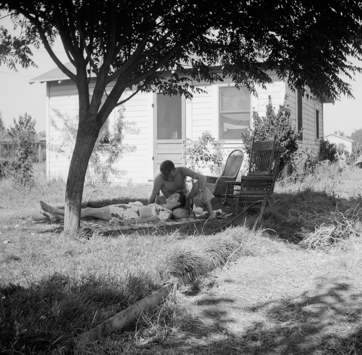 Frank and Lois Nichols, 1945, 15 x 15 gelatin silver print from the original negative