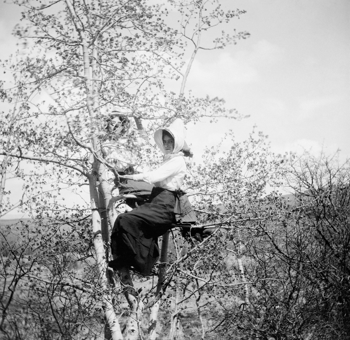 Mary and Maude Platt, 1912, 15 x 15 gelatin silver print from the original negative