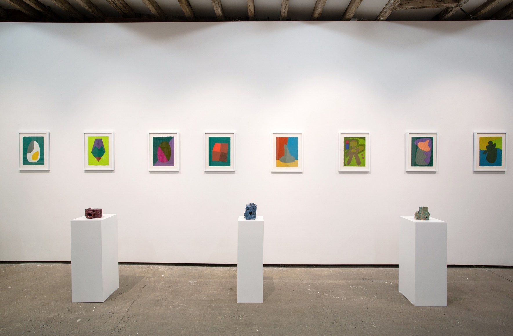 Semiotic Terrain: Art from Australia and New Zealand,&nbsp;Installation view at Salon 94 Freemans.&nbsp;Photo by Olya Vysotskaya.