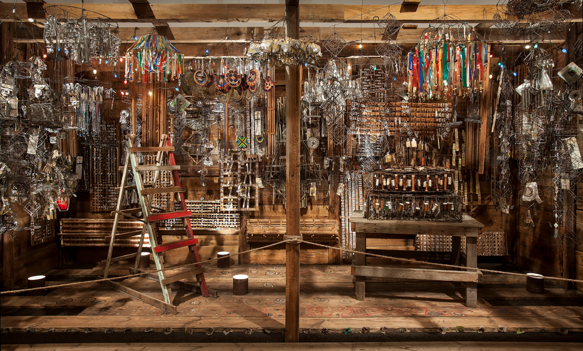 Emery Blagdon, The Healing Machine (installation view, An Encounter with Presence: Emery Blagdon+Shannon Stratton, John Michael Kohler Arts Center, 2017), ca. 1955&ndash;1986 John Michael Kohler Arts Center, gift of Kohler Foundation Inc.