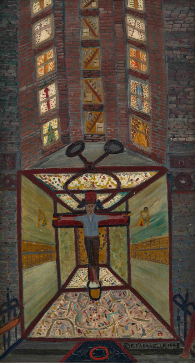 Ralph Fasanella Iceman Crucified #1, 1948