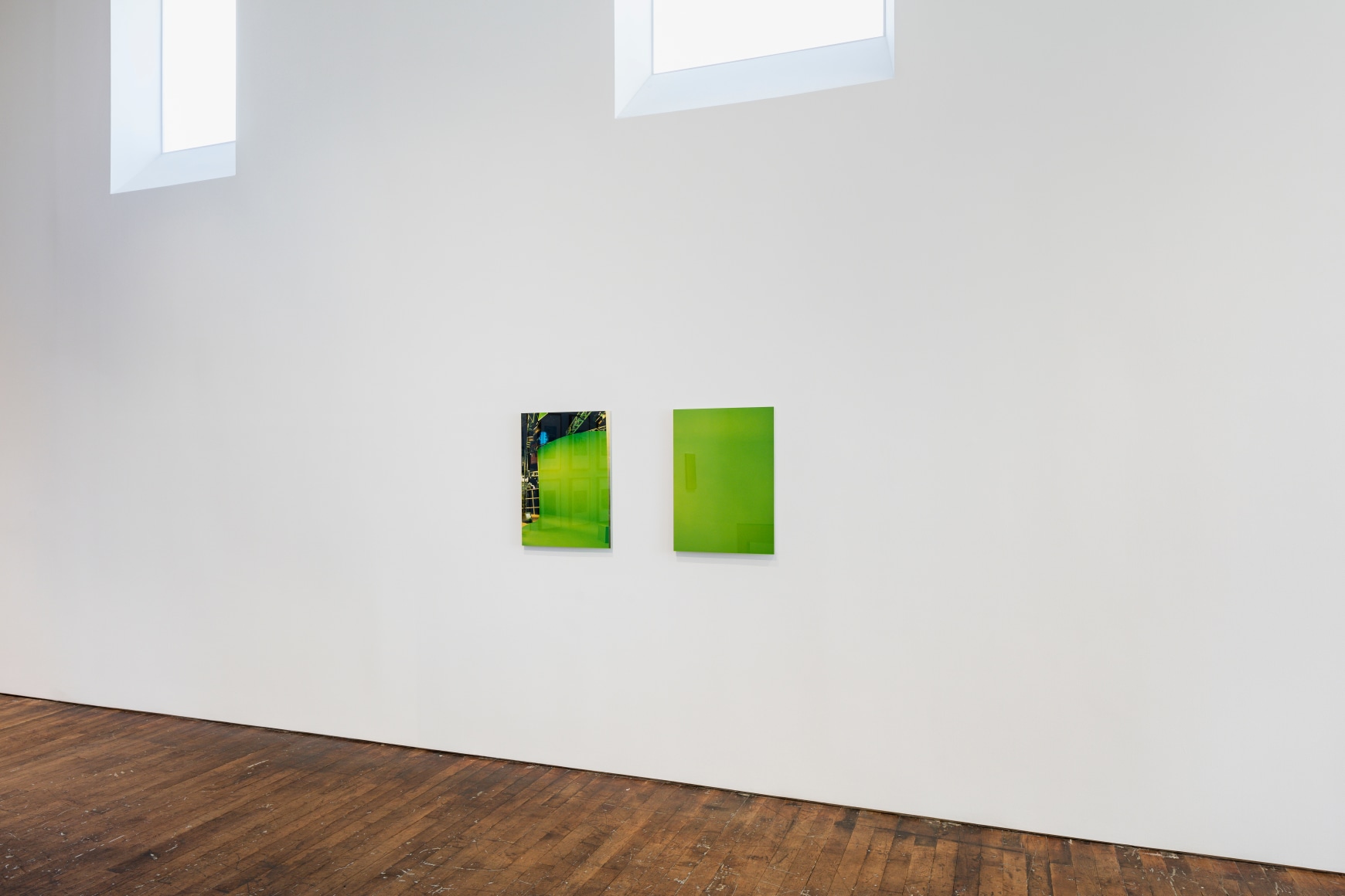 LIZ DESCHENES Green Screen #1 and #3 (diptych)