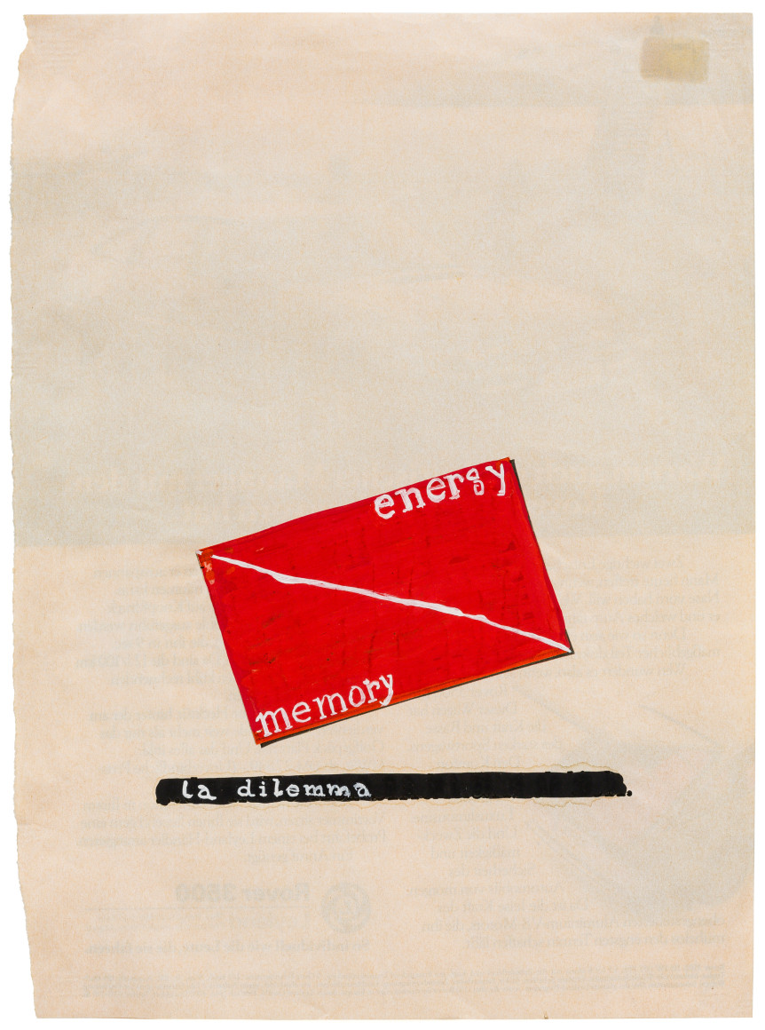 Dimitrije Bašičević Mangelos (1921–1987), Energy memory la dilemma