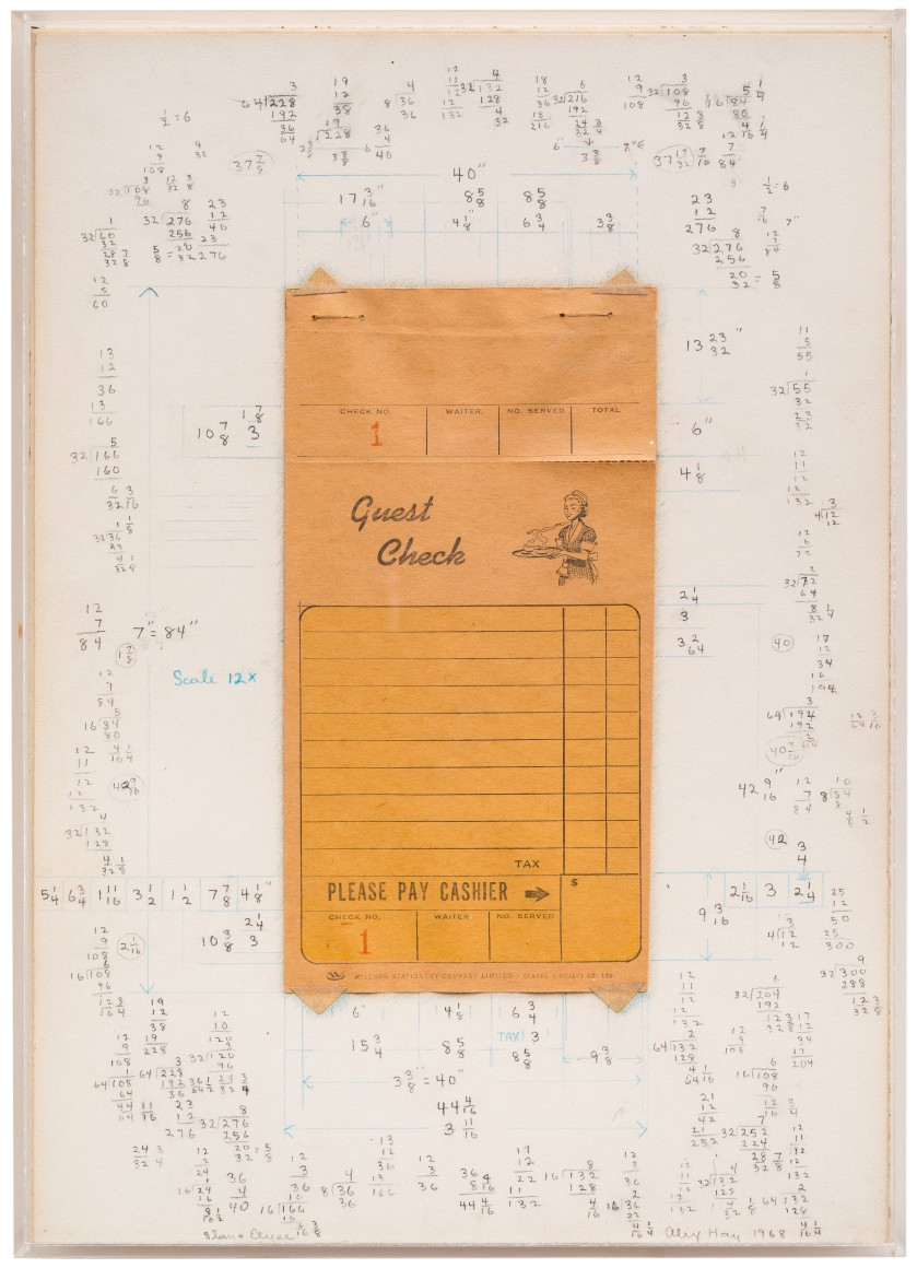 ALEX HAY, Study for Guest Check