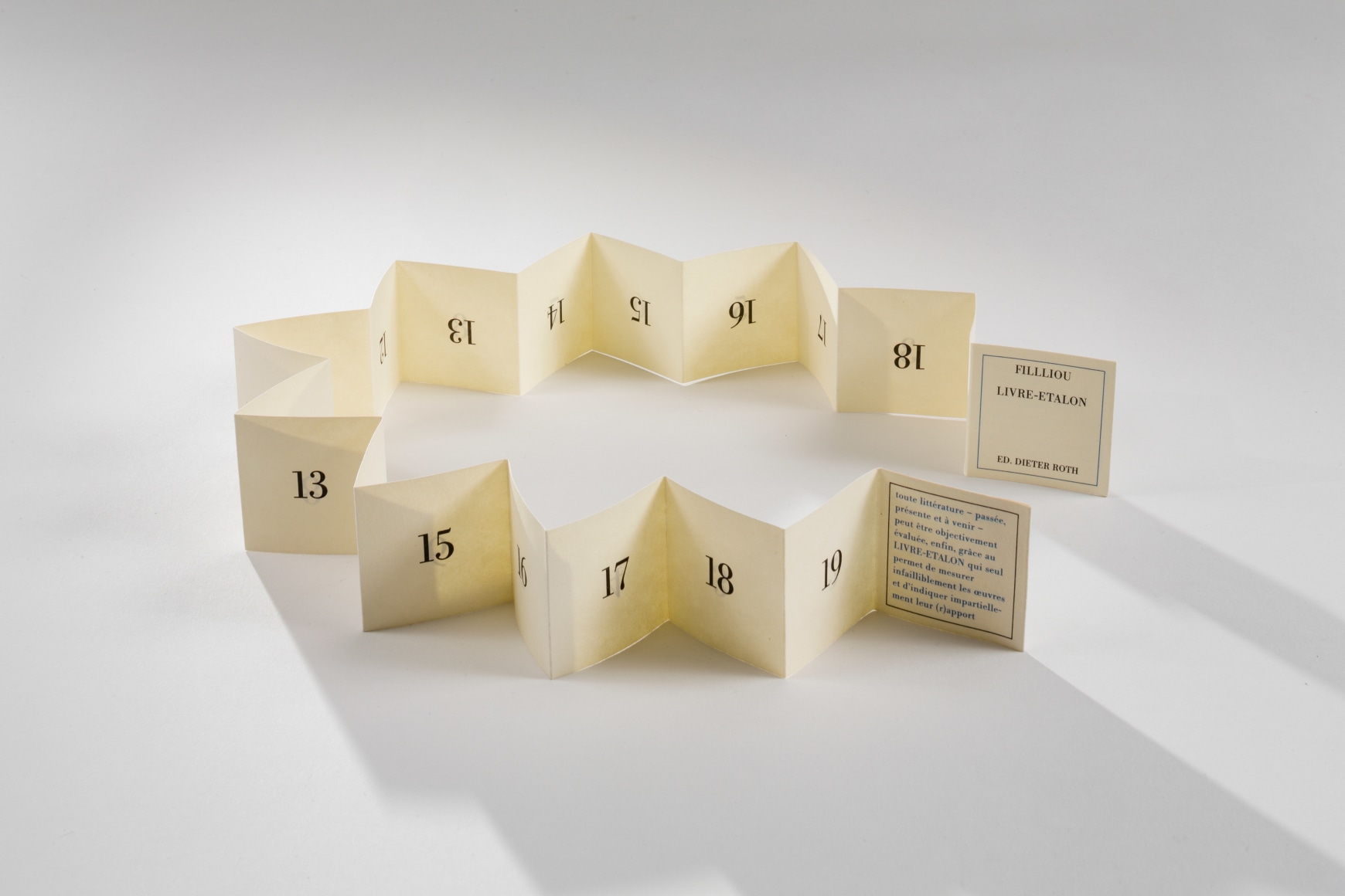 Robert Filliou LIVRE-ETALON/STANDARD BOOK