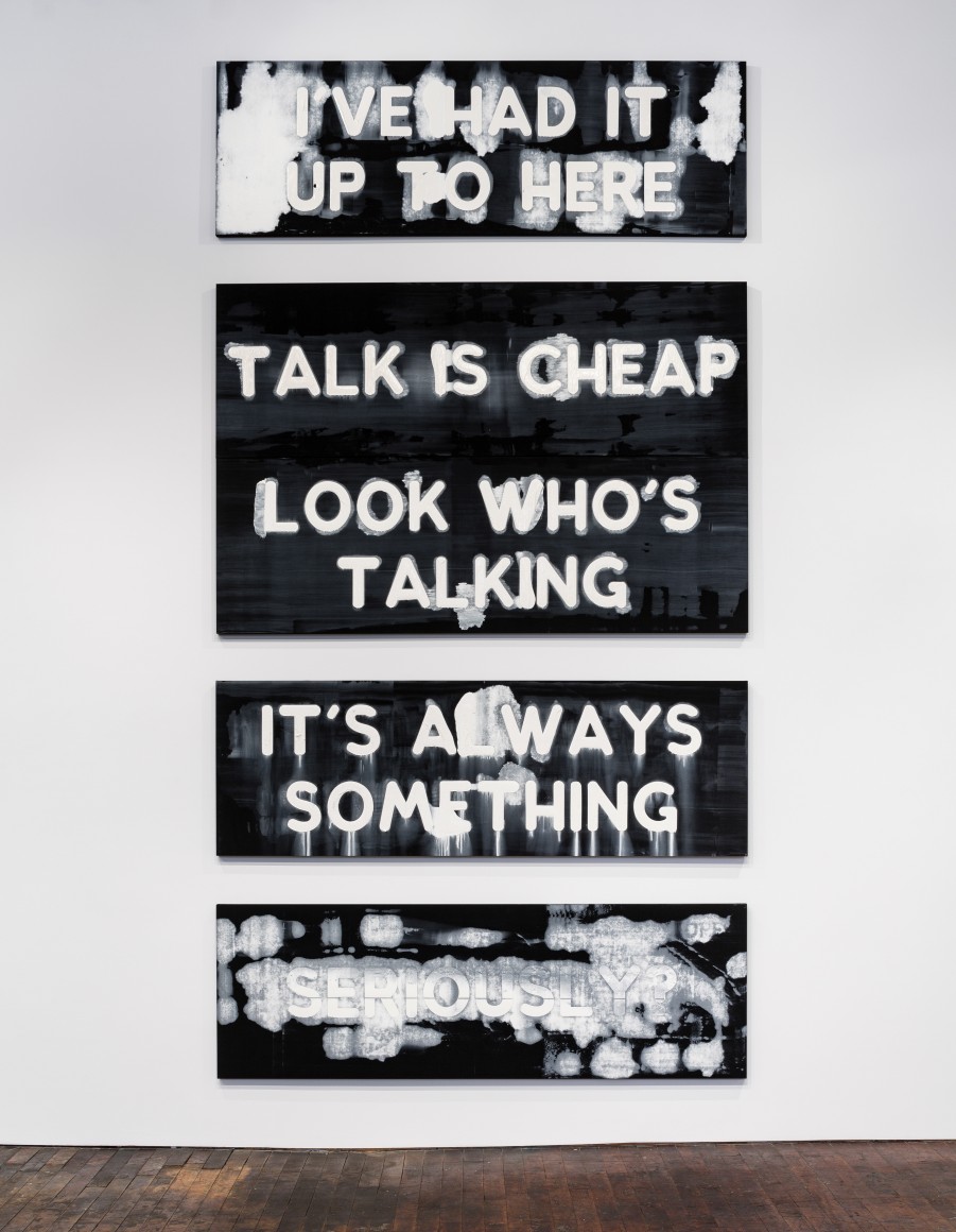 Mel Bochner Exasperations, Column B