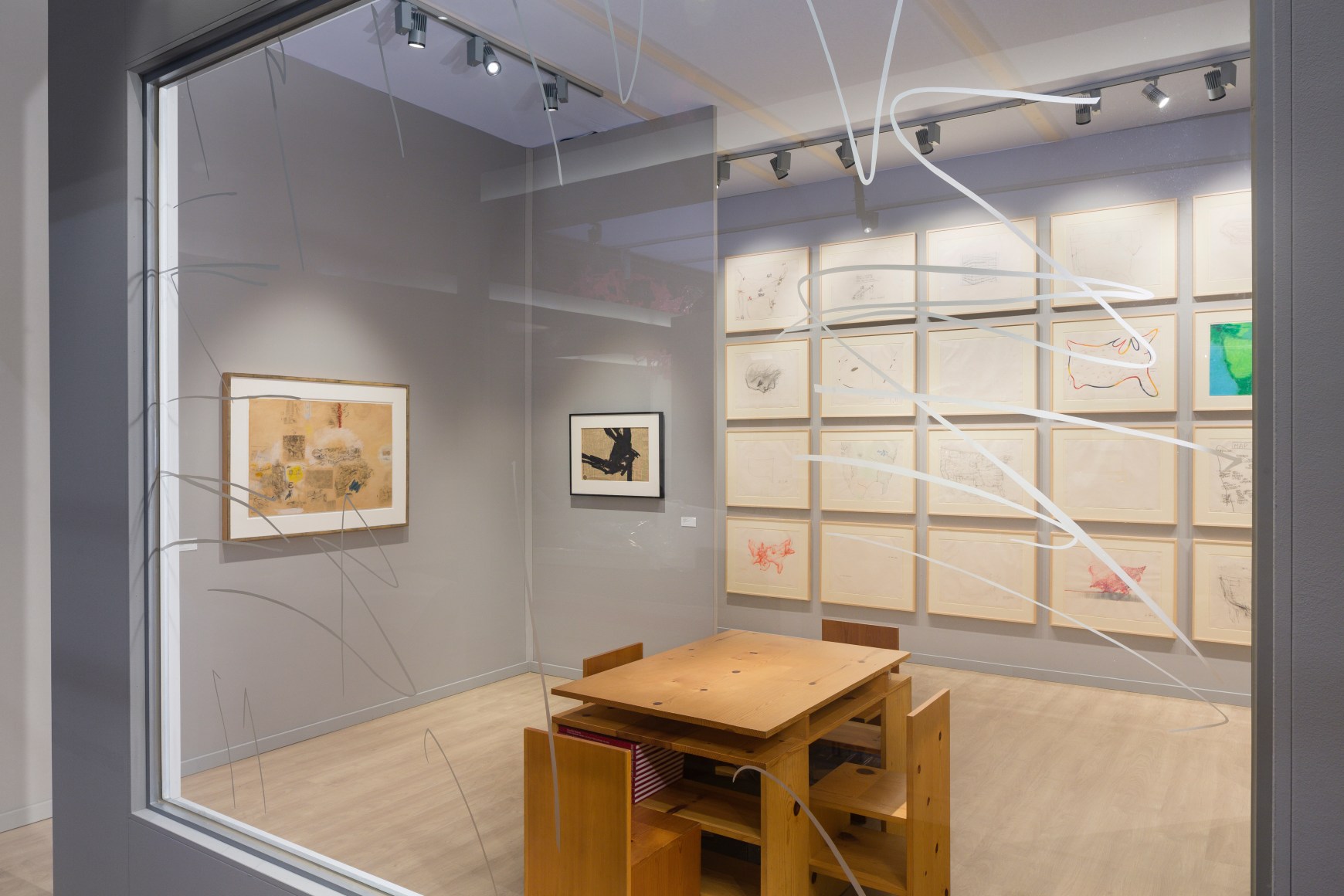 Master Drawings: Alexander Calder, Michael Heizer, Jasper Johns, Lee Lozano, Agnes Martin, Robert Rauschenberg, Gerhard Richter, Cy Twombly