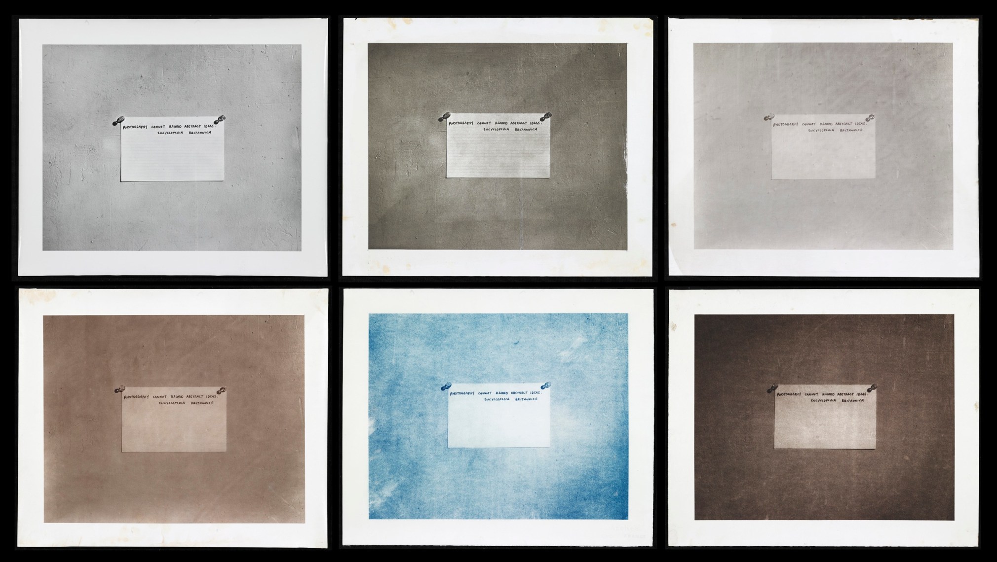 Photography Before the Age of Mechanical Reproduction