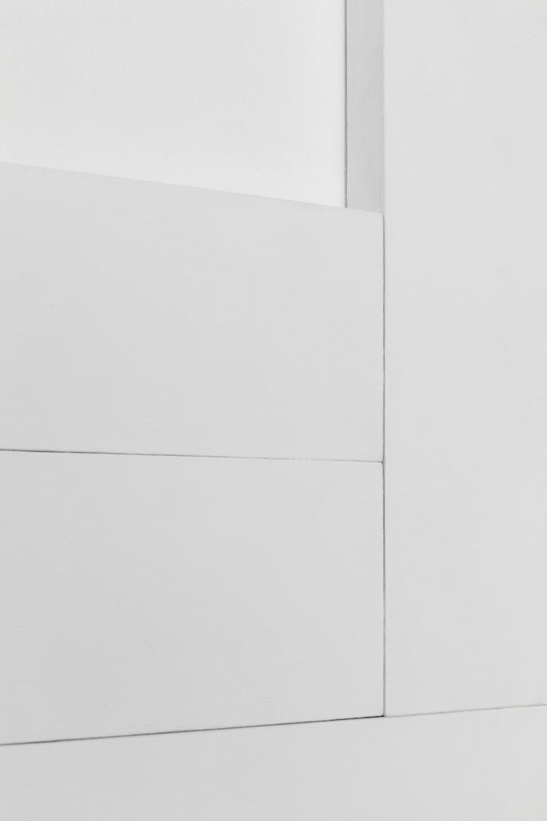 Untitled (detail) 2018 wood, wall paint