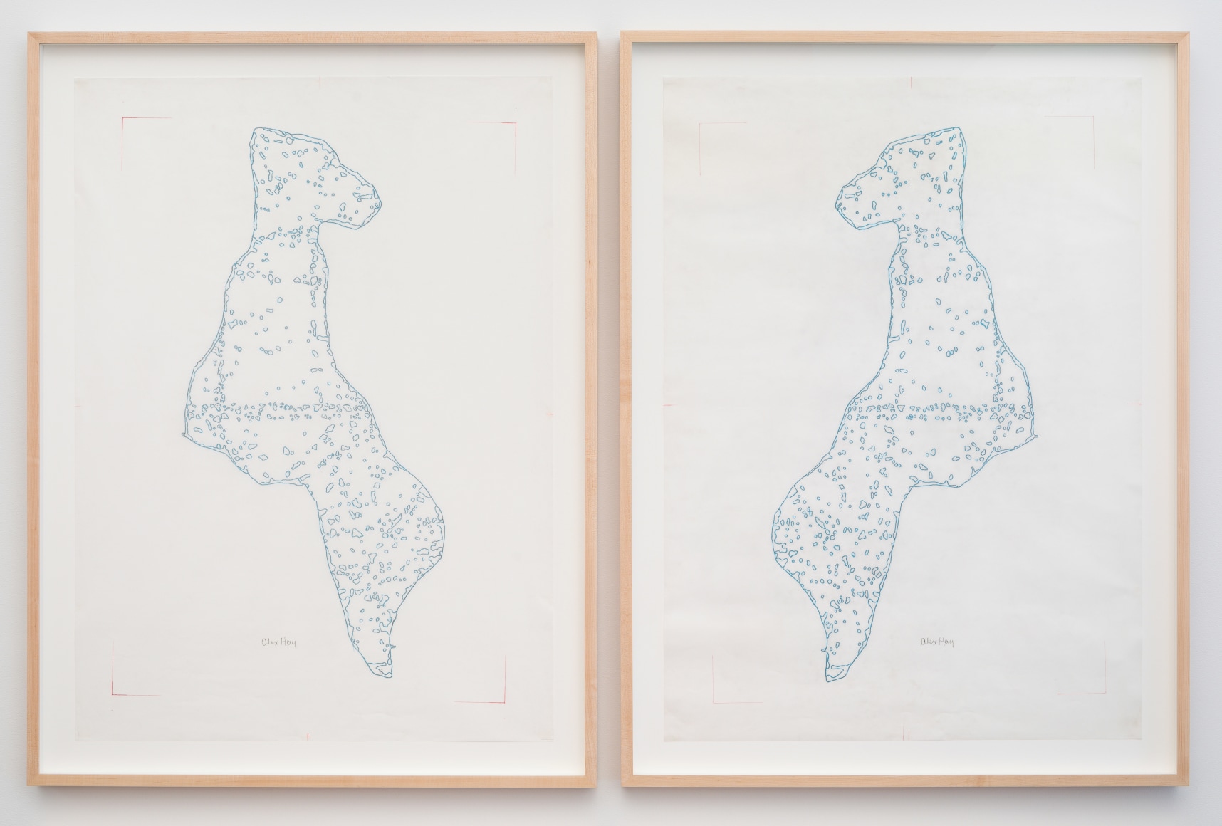 ALEX HAY, Dog Twins (Diptych)