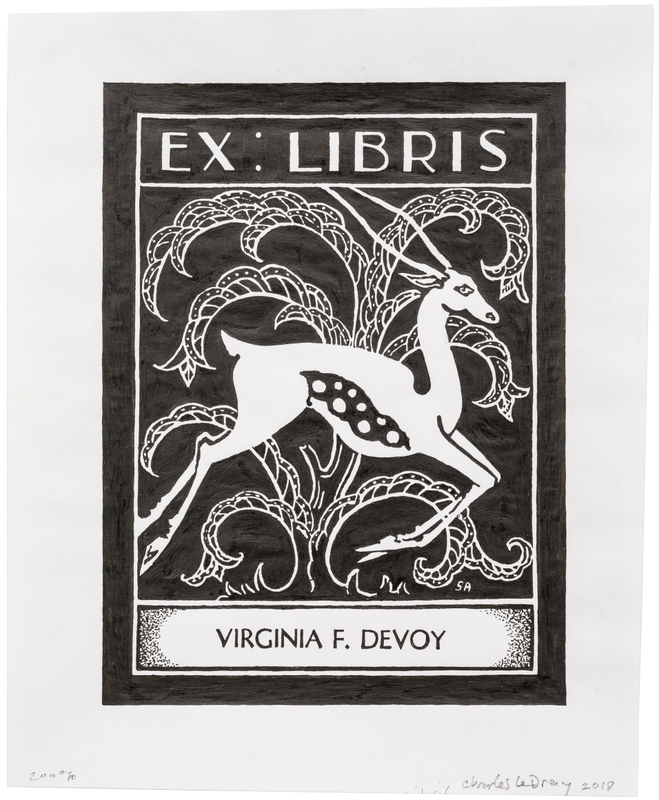 Charles LeDray Ex: Libris Virginia F. Devoy 