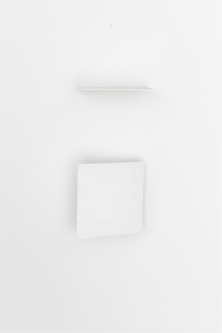 Untitled 2018 wood, string, wall paint